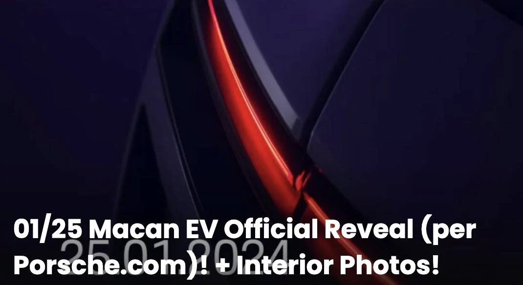Porsche Taycan Macan EV Reveal Coming Jan. 25 + Official Interior Photos! Screenshot 2024-01-15 at 7.57.13 PM