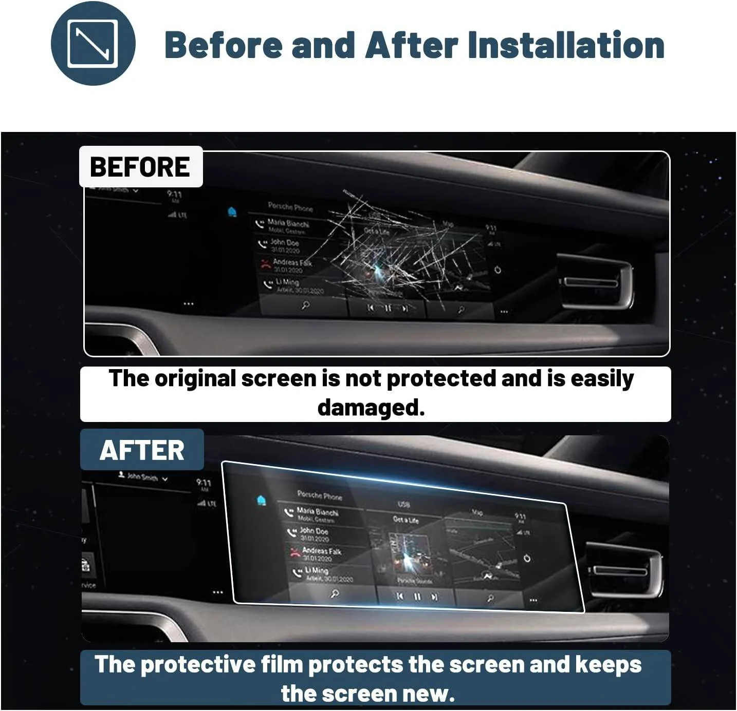 Porsche Taycan Screen protector now available on Porsche Store 1705390179115