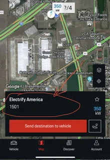 Porsche Taycan How to operate Electrify America free charging IMG_1533