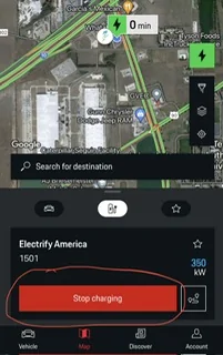Porsche Taycan How to operate Electrify America free charging IMG_1541