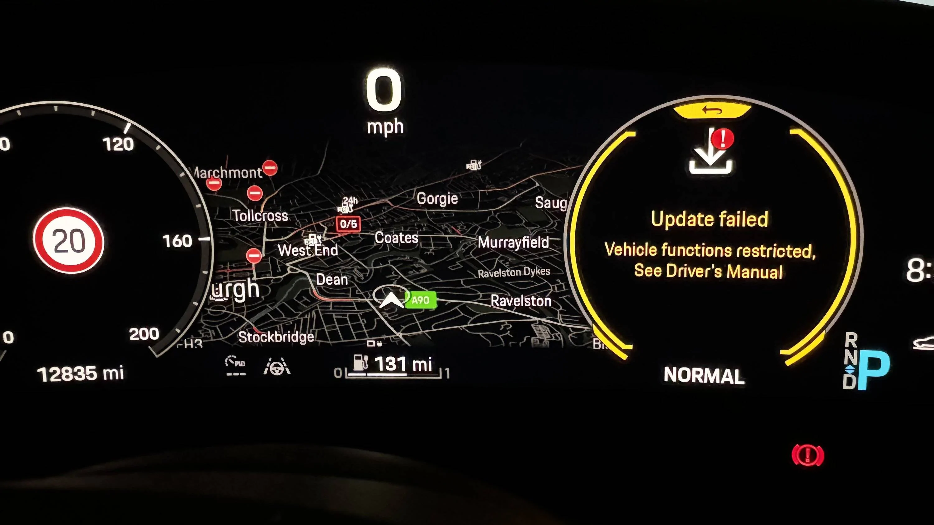 Porsche Taycan “Update Failed” Error Message IMG_0801