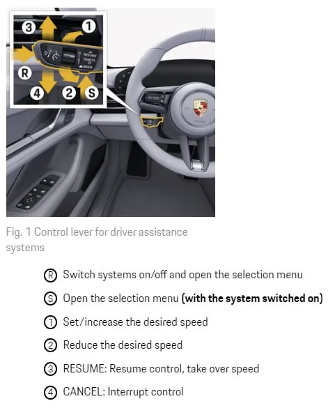 Porsche Taycan Taycan Instrument Cluster: 3 dial set up? left_stalk