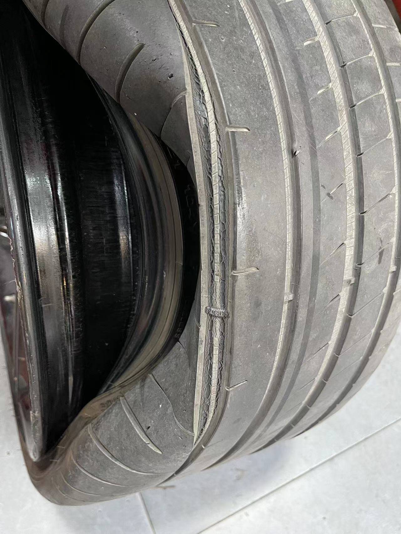 Porsche Taycan Factory Goodyear F1 tires — Signs of aging, wear and tear.  3-years 12k miles, Suggestions Weixin Image_20240123194517