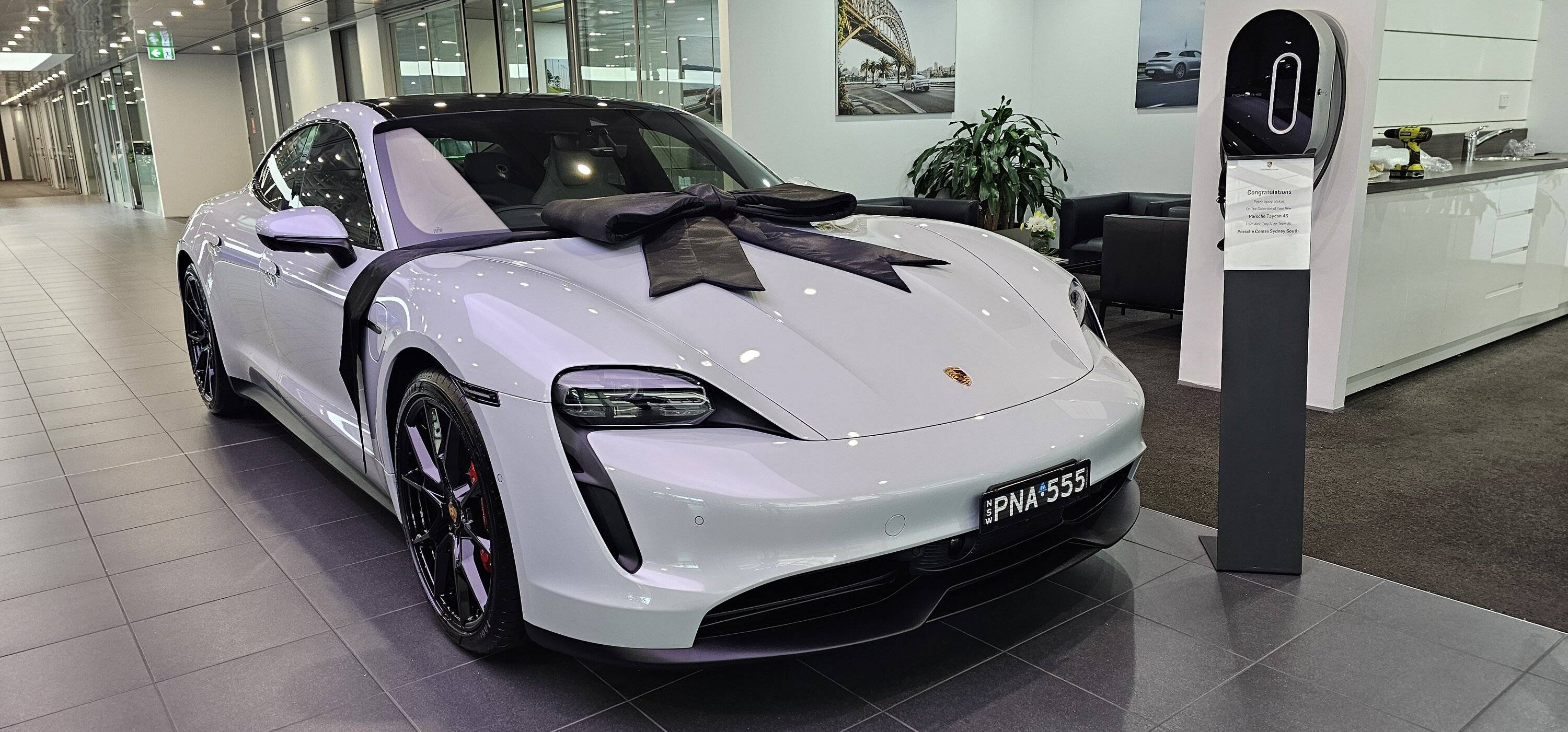 Porsche Taycan 4S Ice Grey Delivered 20240124_163531