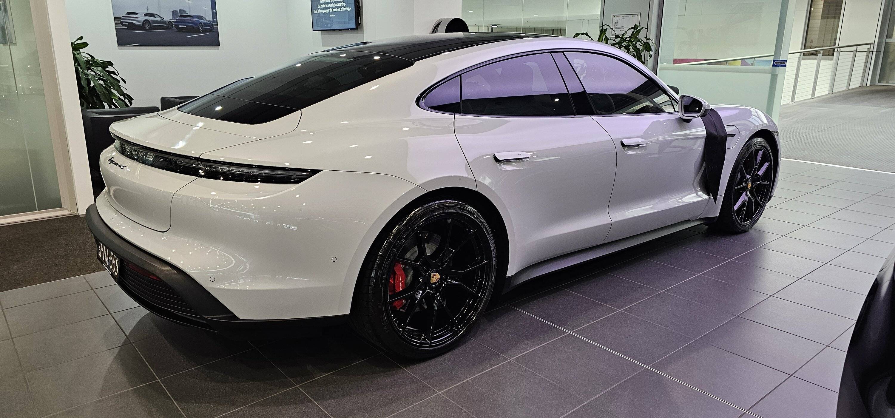 Porsche Taycan 4S Ice Grey Delivered 20240124_163546