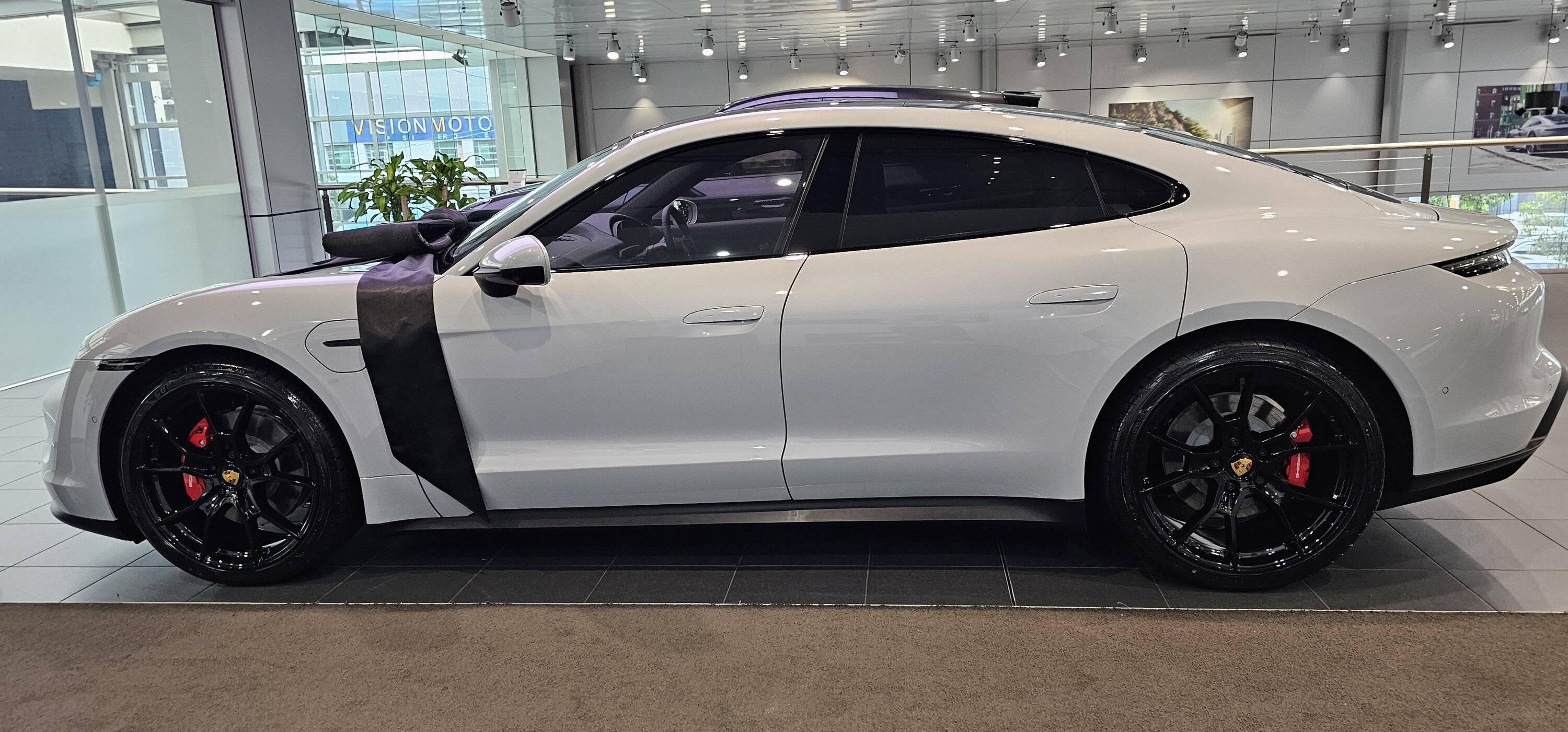 Porsche Taycan 4S Ice Grey Delivered 20240124_163922