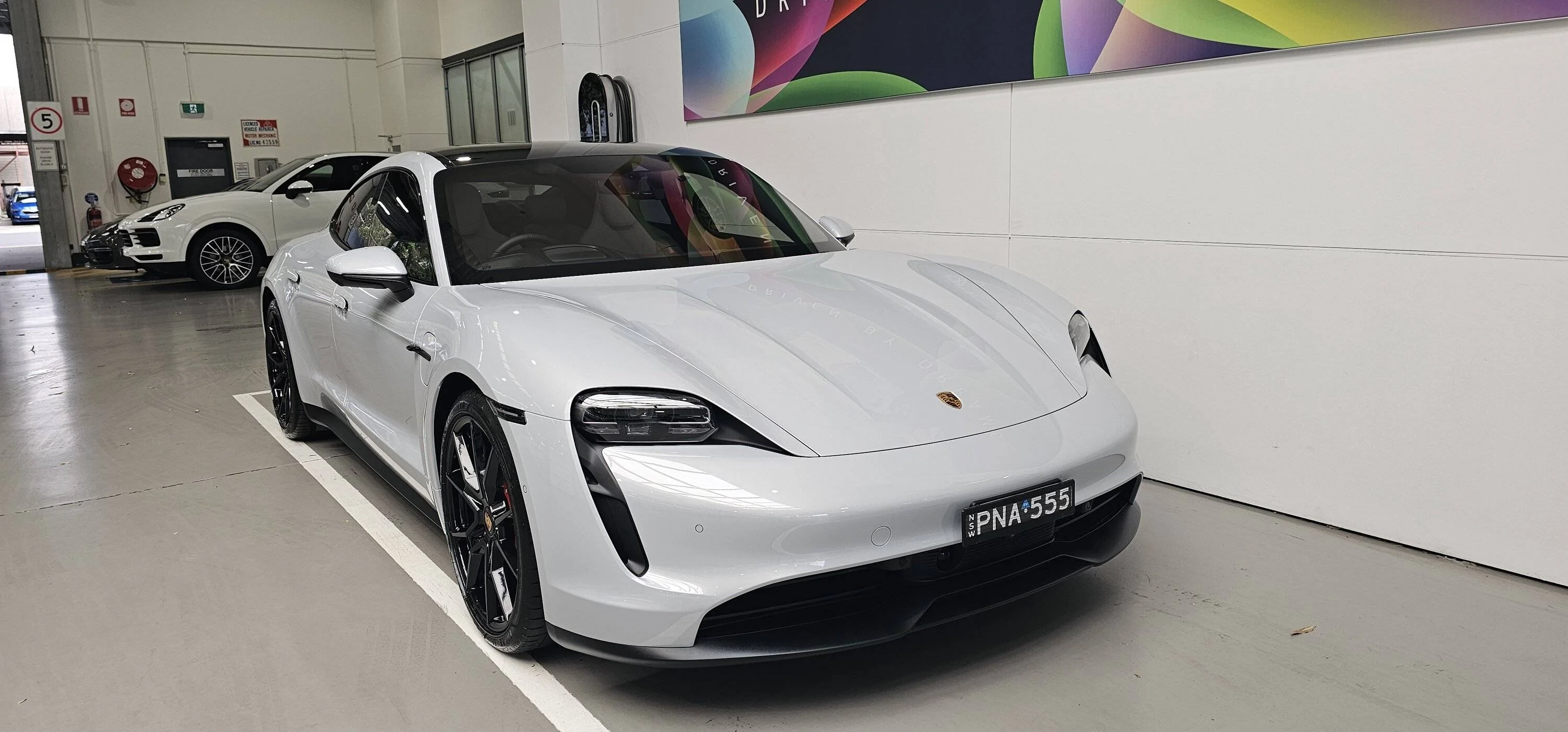 Porsche Taycan 4S Ice Grey Delivered 20240124_170654