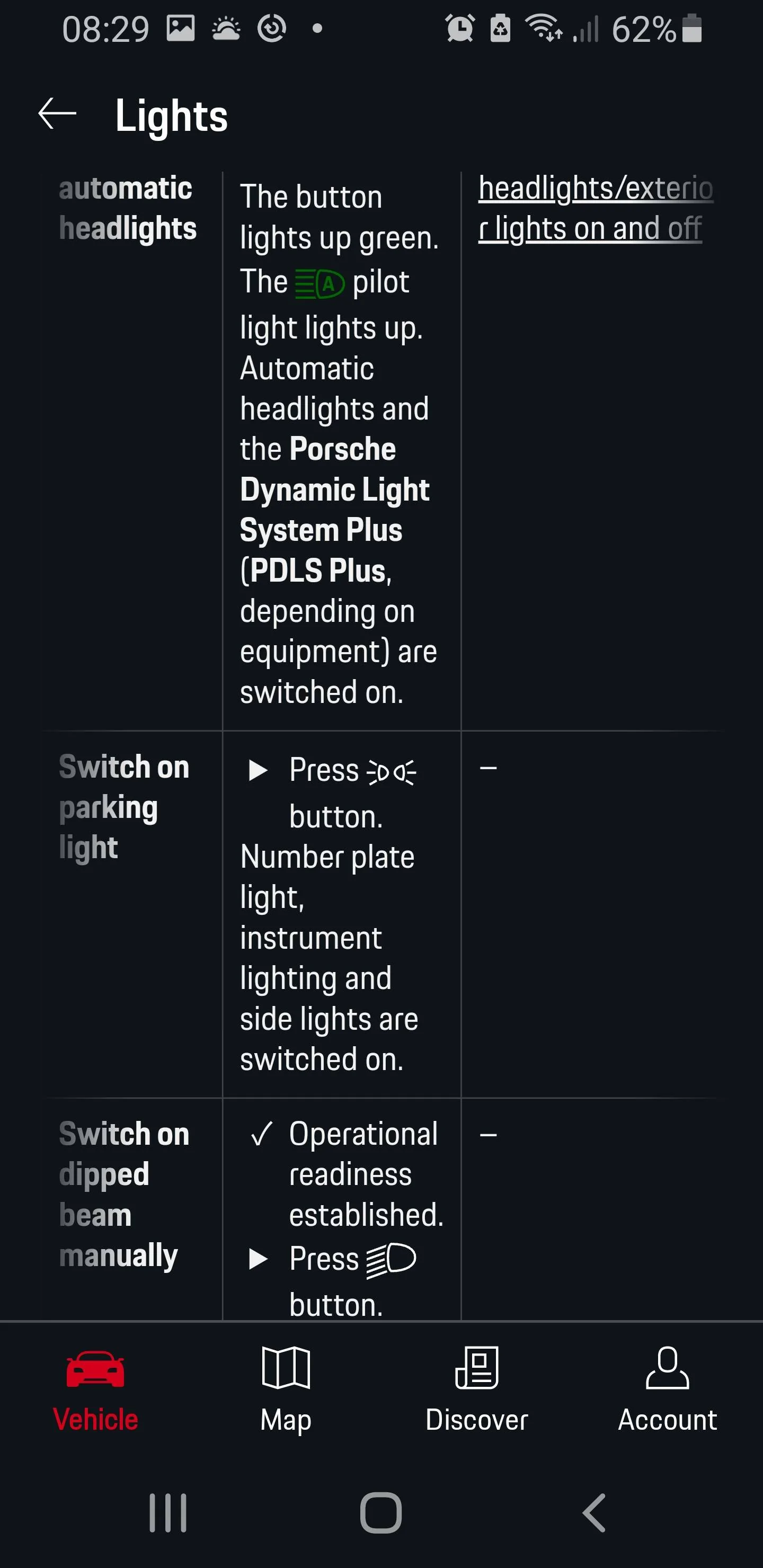 Porsche Taycan Parking Light Feature Screenshot_20240126-082943_My Porsch
