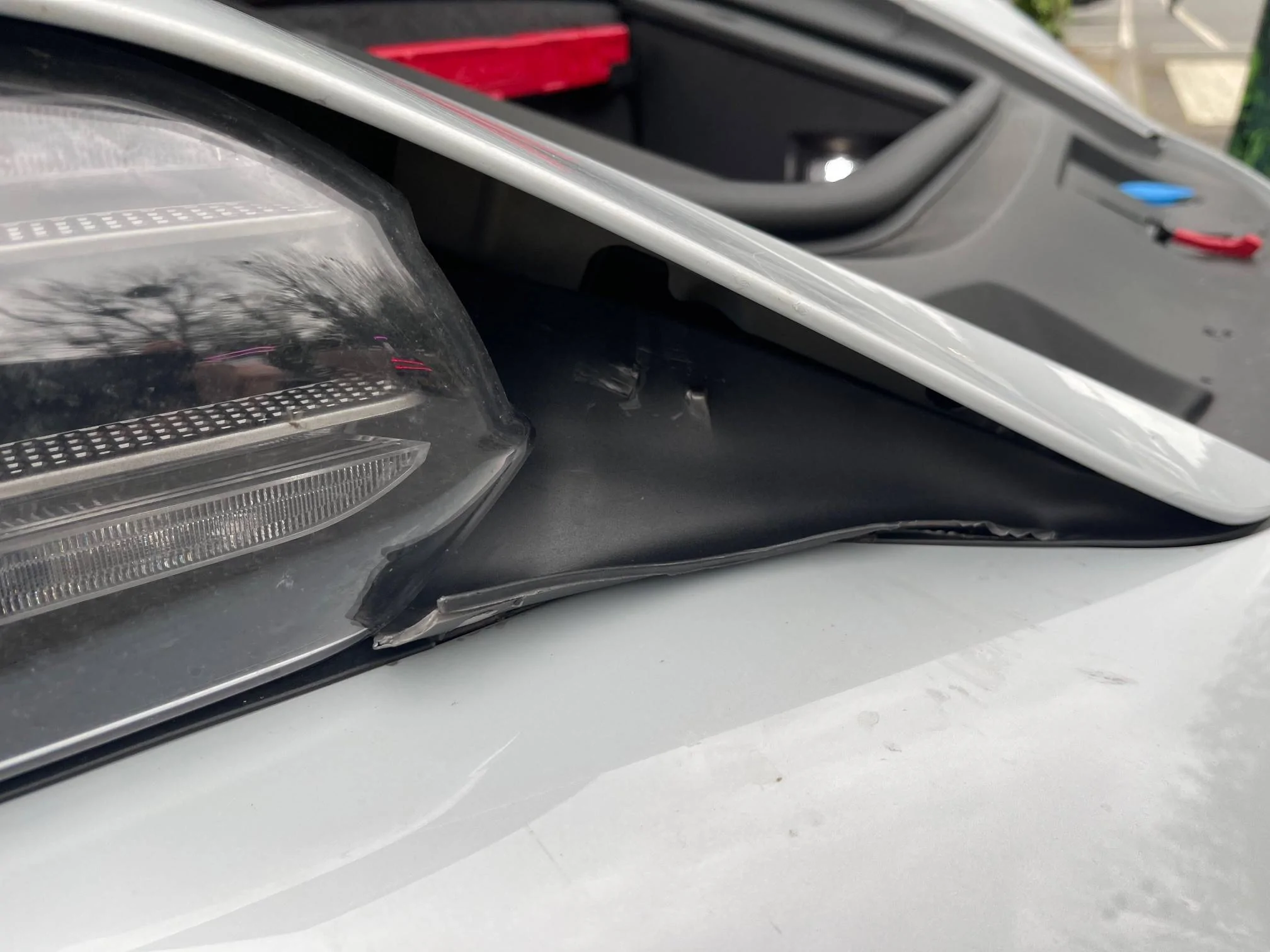 Porsche Taycan Taycan headlights stolen in worst possible way 🤢 1
