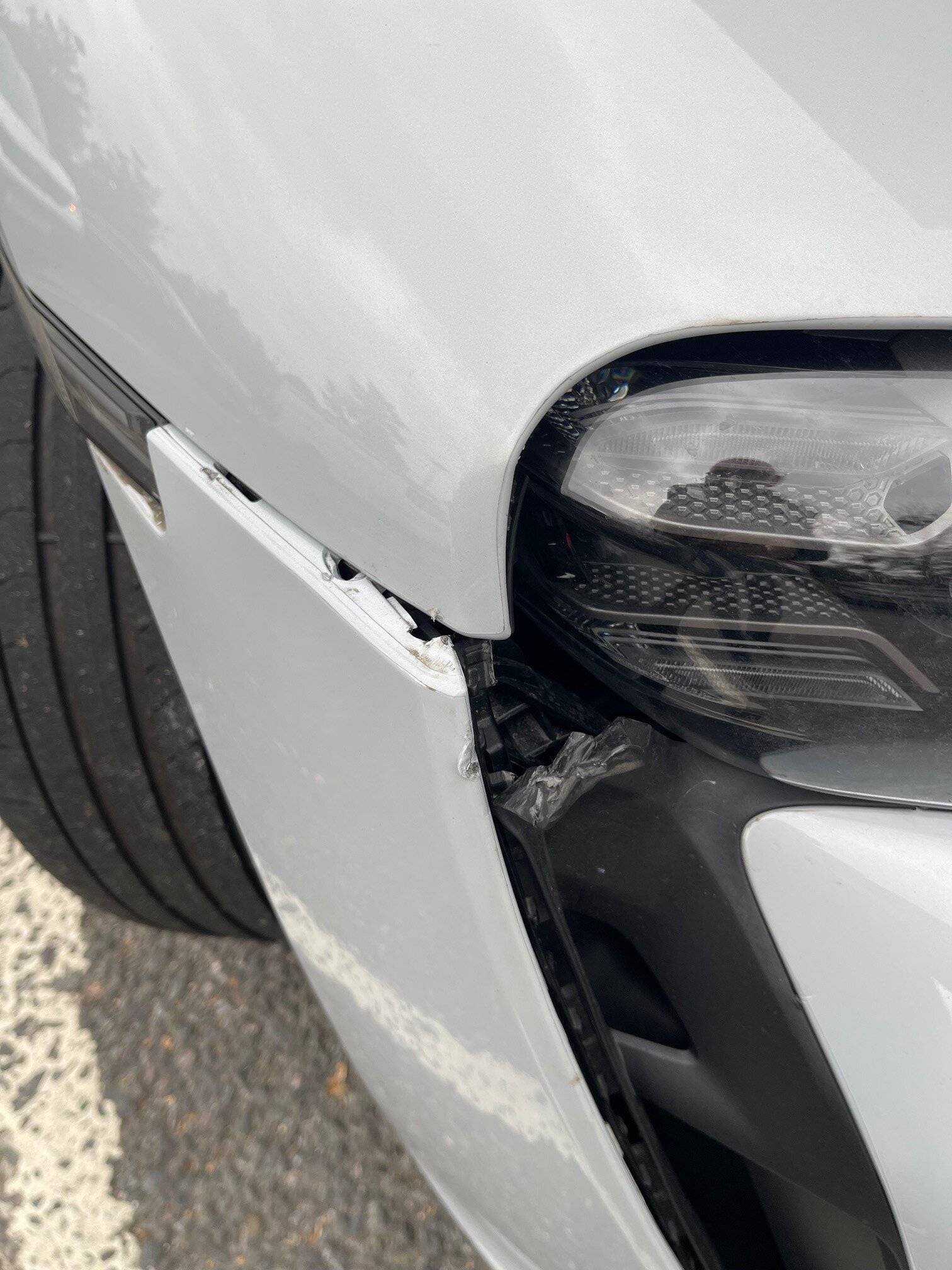 Porsche Taycan Taycan headlights stolen in worst possible way 🤢 2