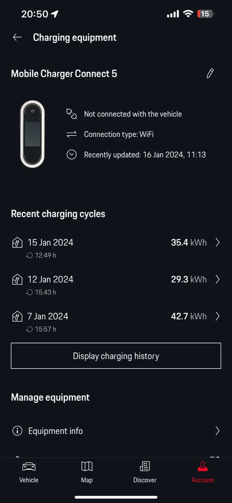 Porsche Taycan Can't update Mobile Porsche Charger Connect beyond version 2925 IMG_7319