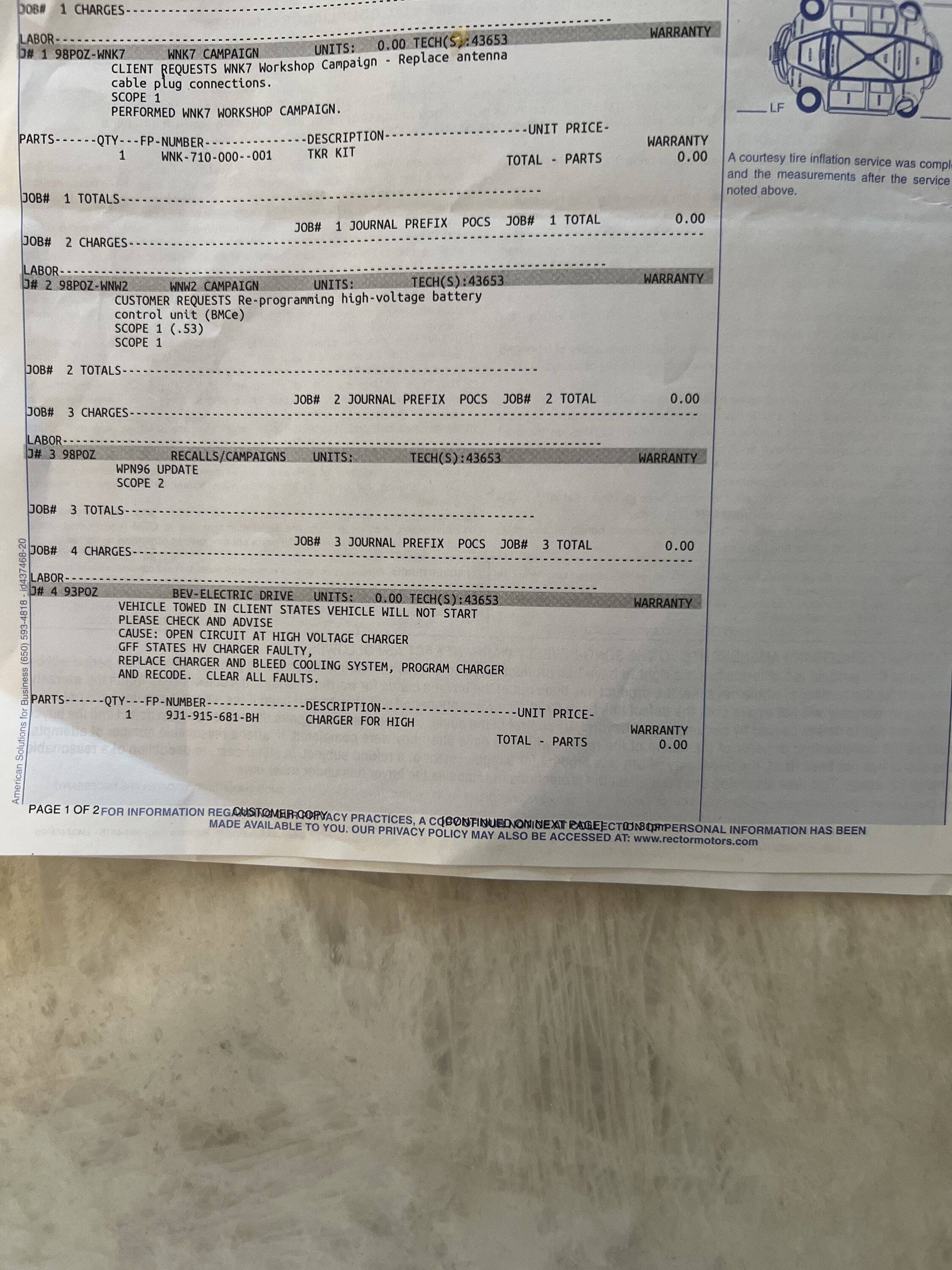 Porsche Taycan Taycan suddenly turned off!  Message displayed, “electric system error.” image