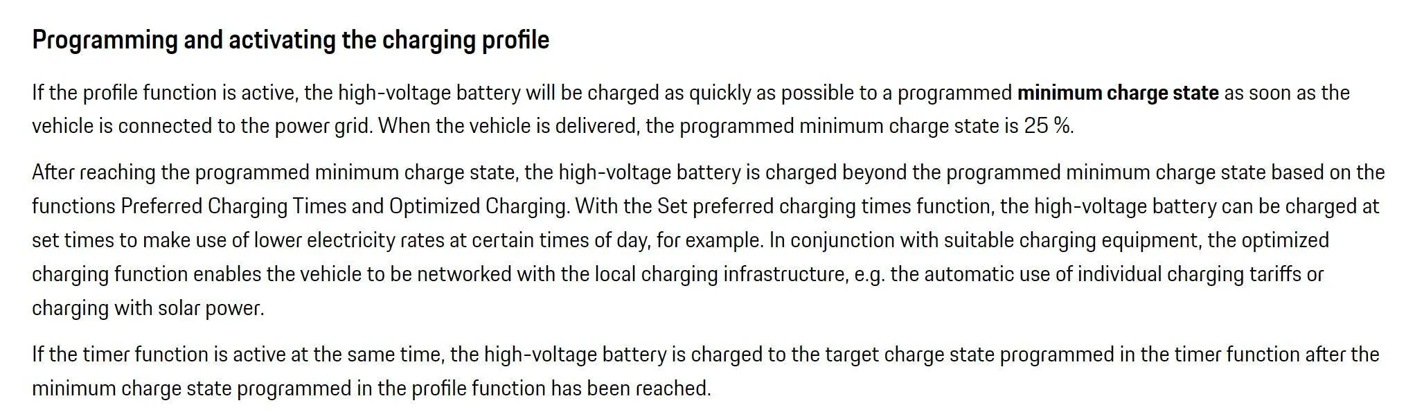 Porsche Taycan 85% Minimum Charge Not Working 1707091234434