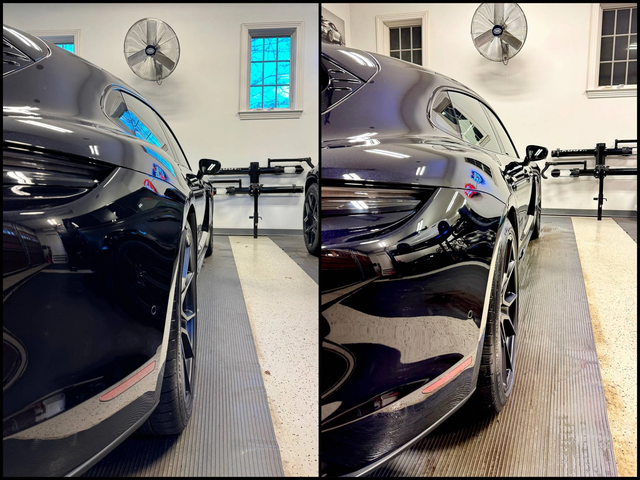 Porsche Taycan Lowering links installed on 2023 Taycan GTS Sport Turismo IMG_1993