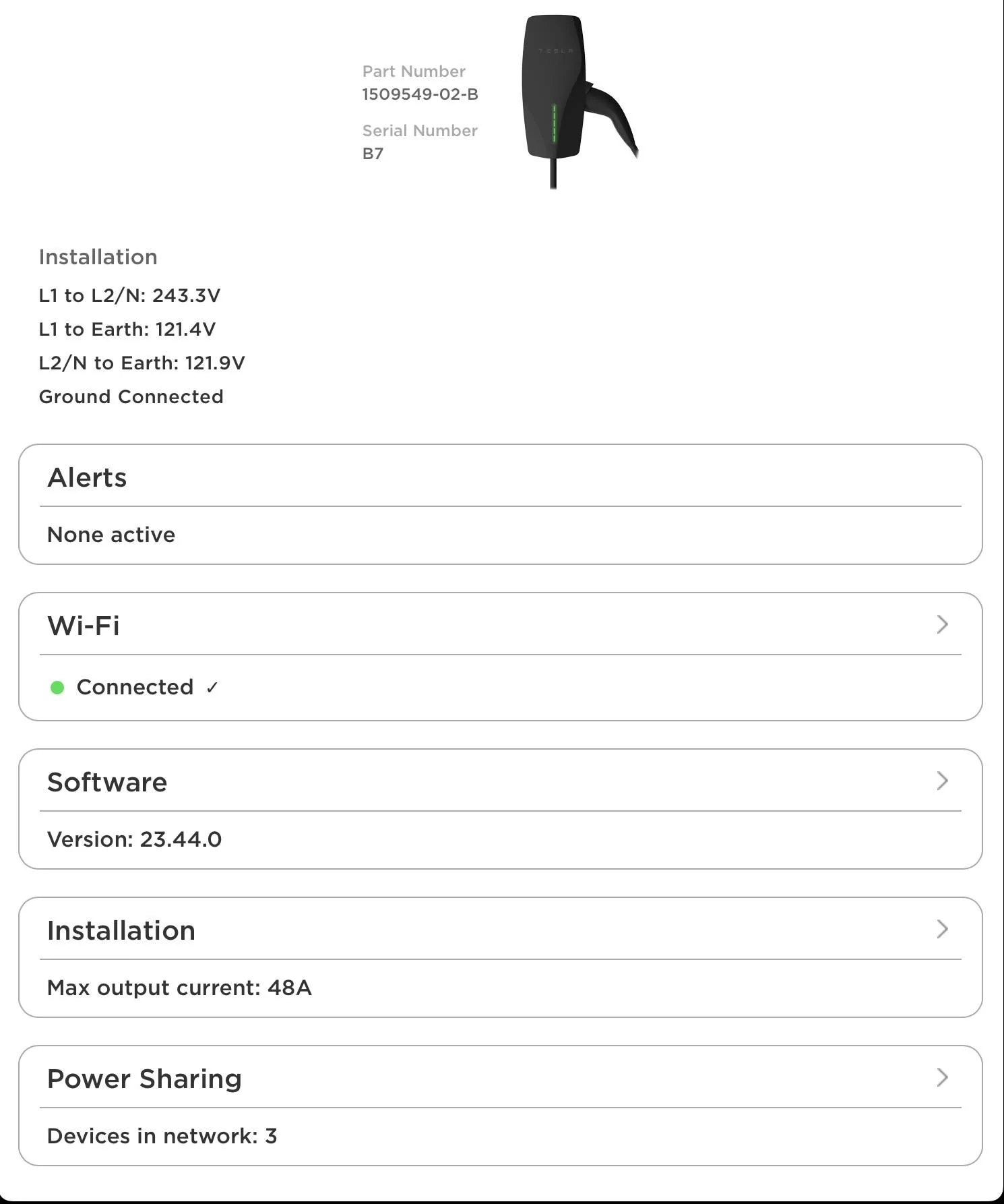 Porsche Taycan [North American] - In case you're curious - Tesla Gen3 Wall Chargers EVSE Powersharing Setup Powershare 1
