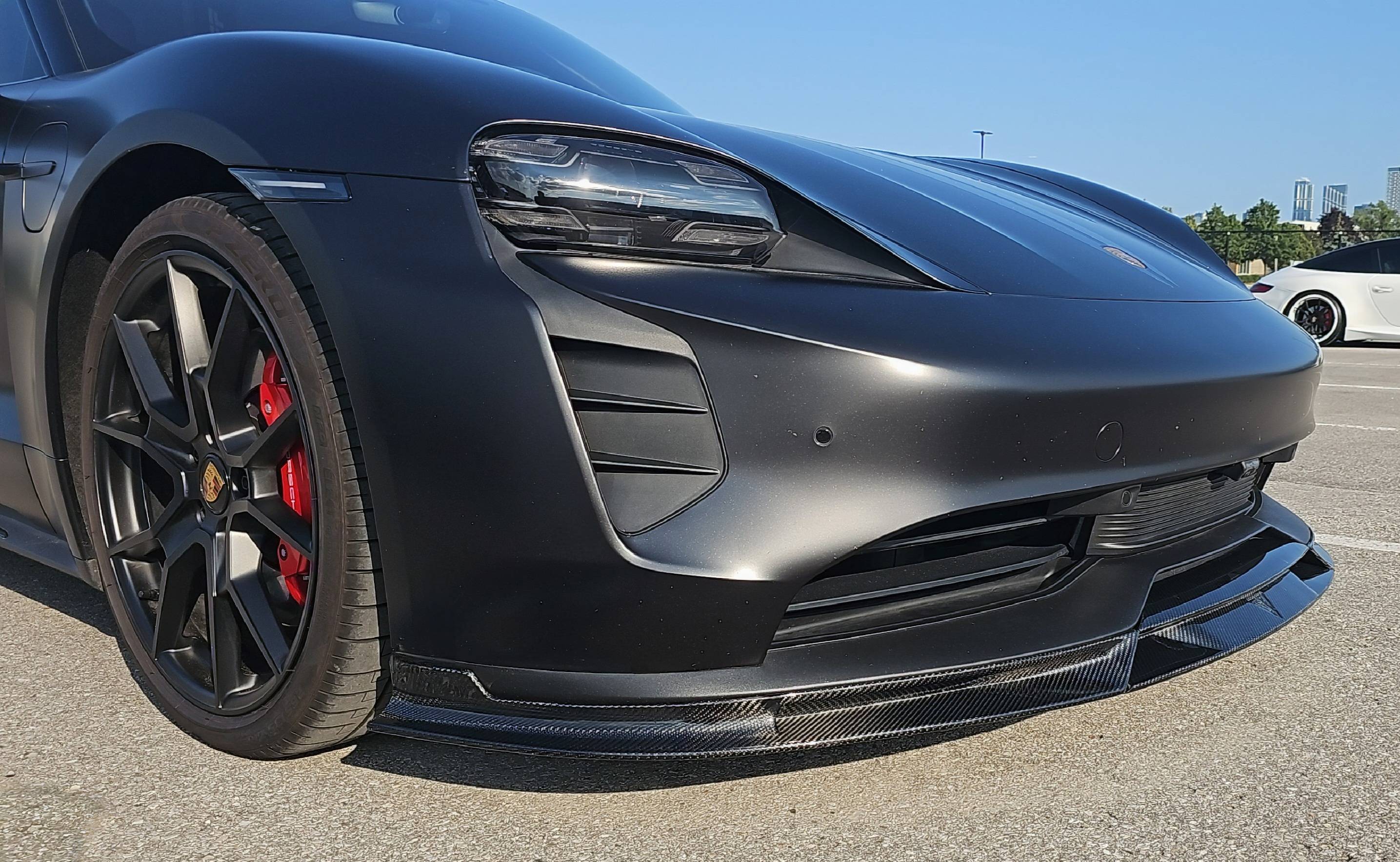 Porsche Taycan FD carbon Front Lip photos IMG-20230705-WA0016