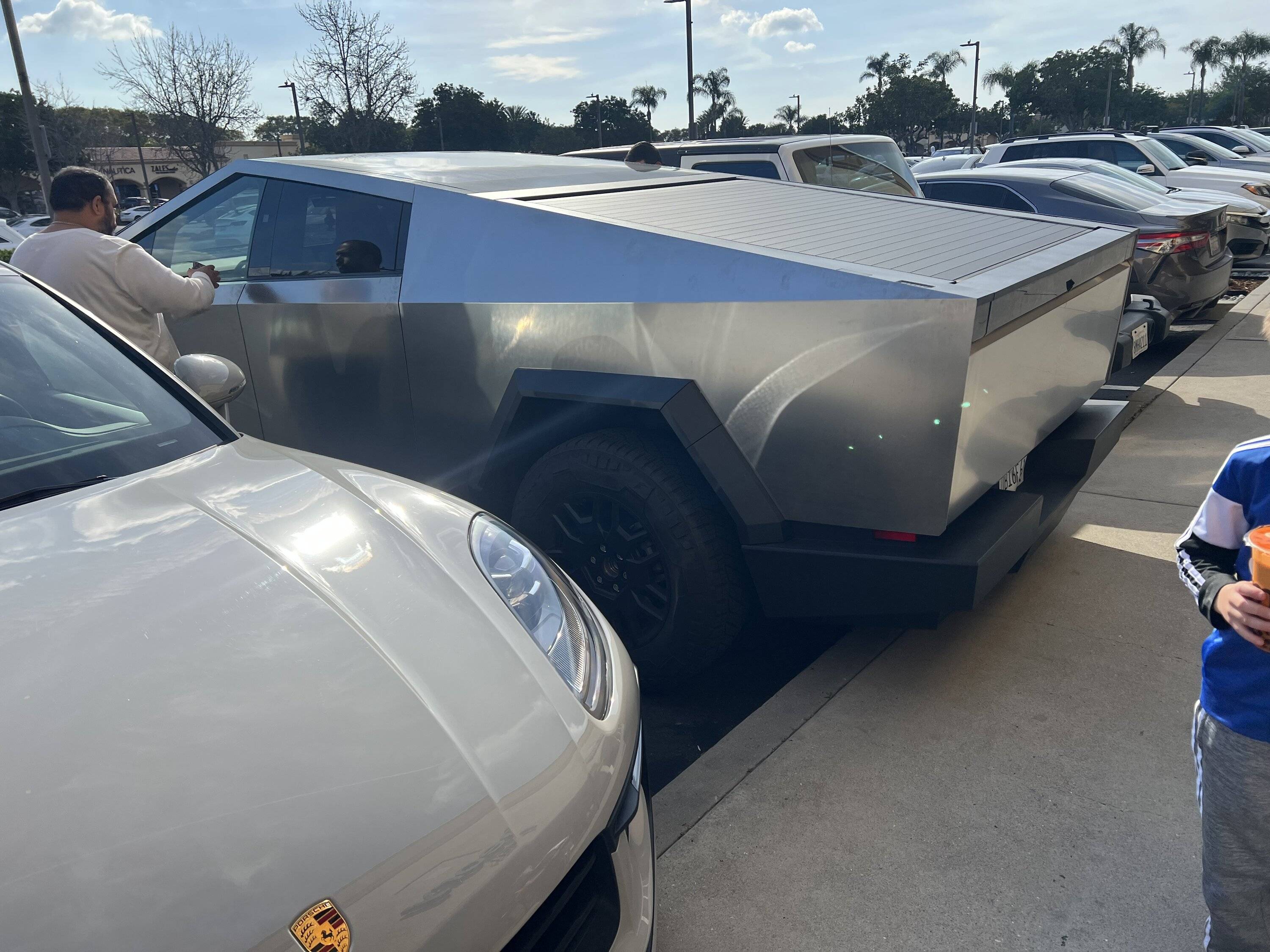 Porsche Taycan Tesla Truck prototype in Houston? IMG_8198