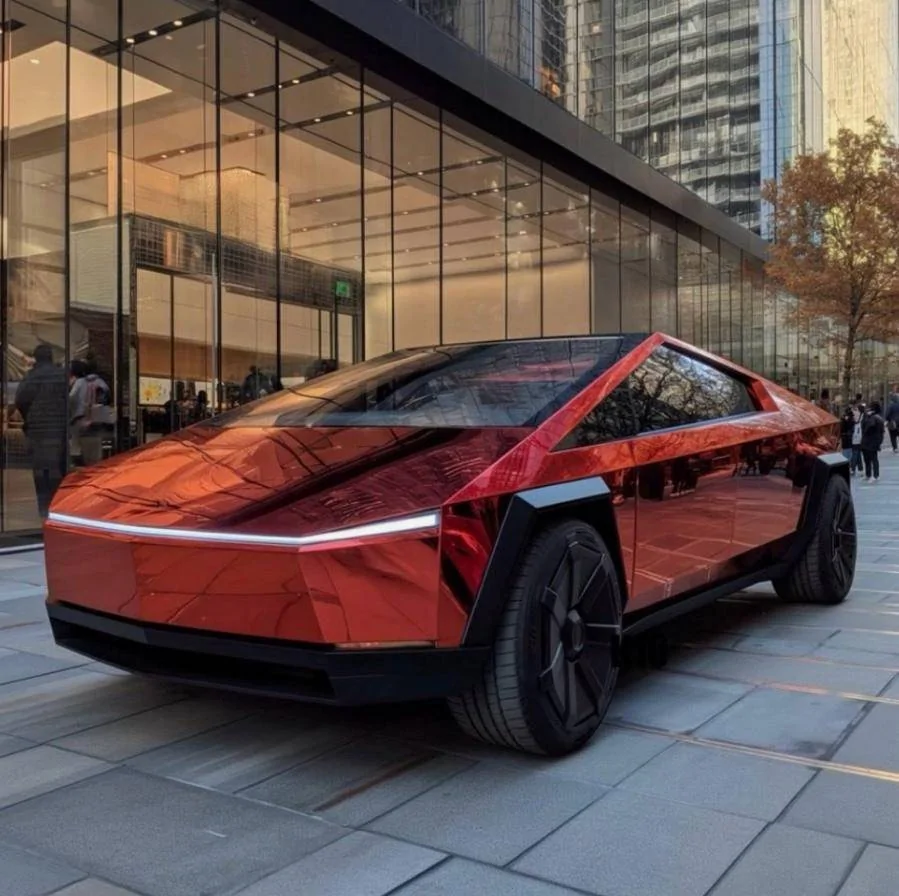 Porsche Taycan Tesla Truck prototype in Houston? 1708355487135