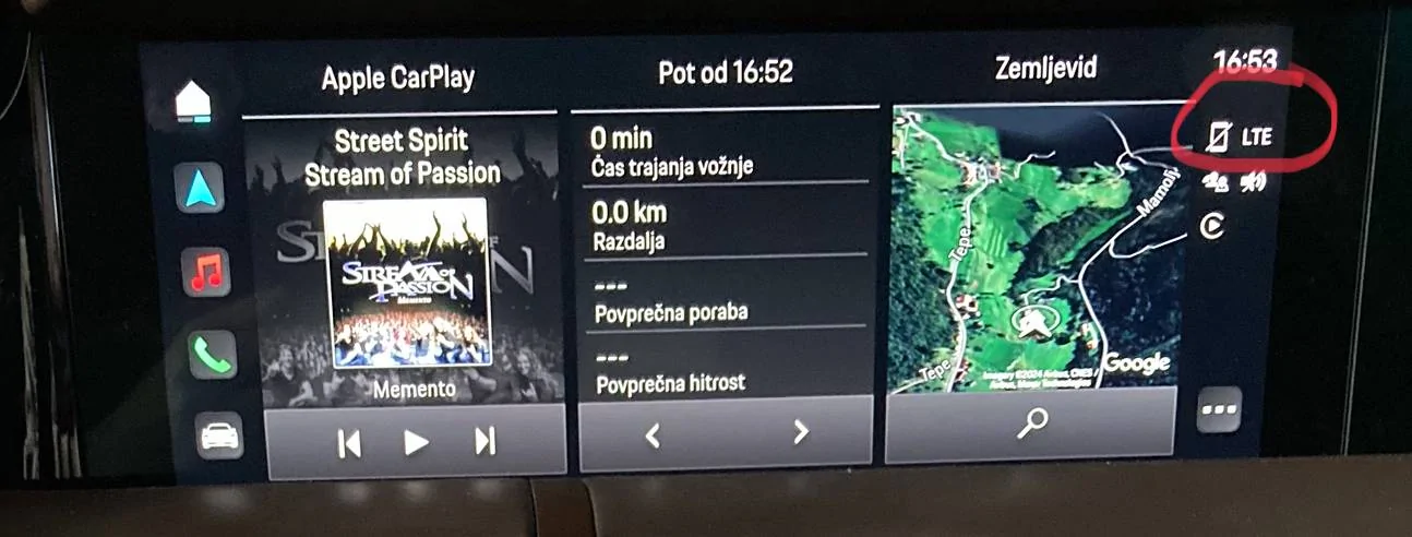 Porsche Taycan Wireless apple carplay IMG_0496