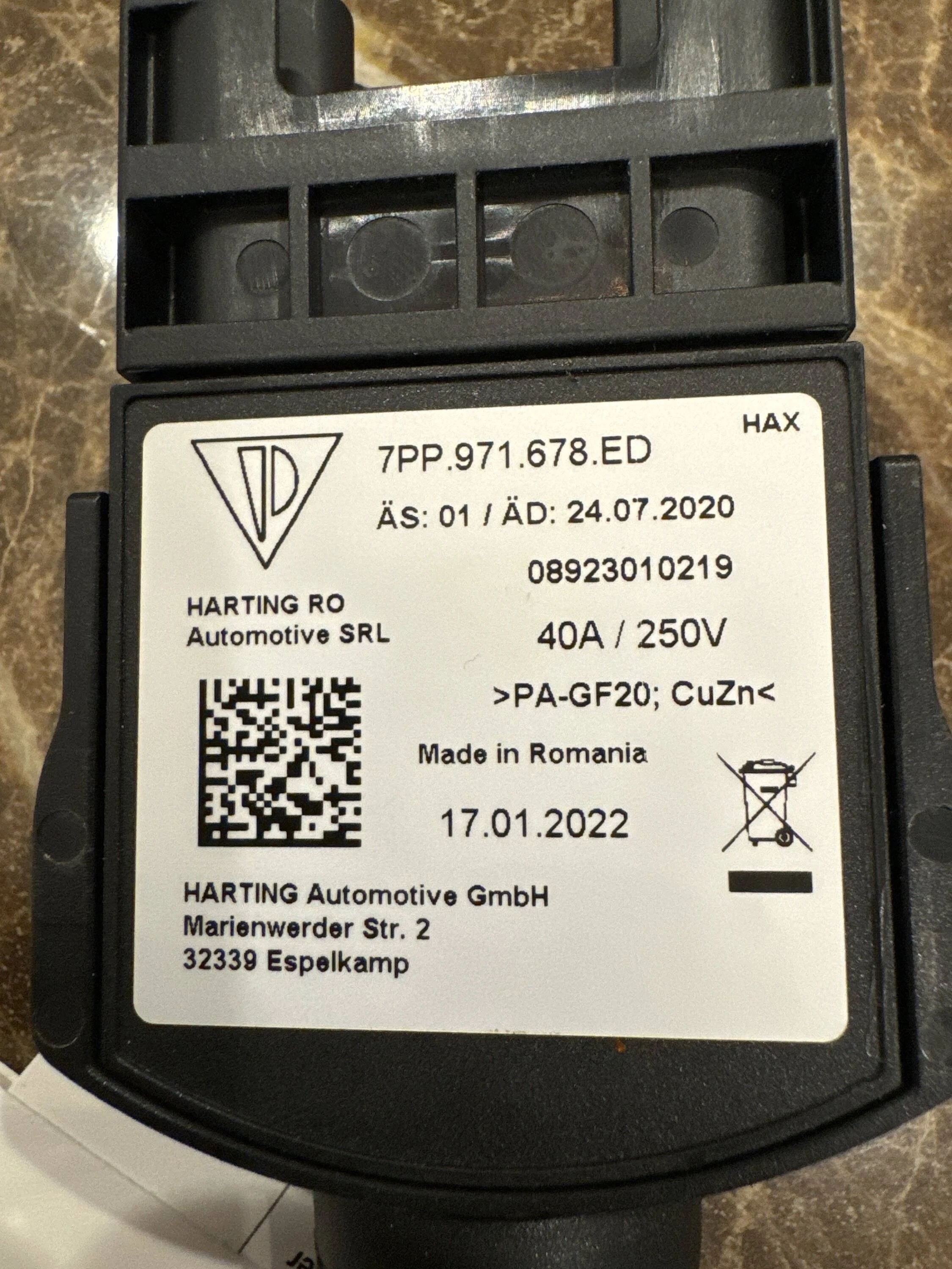 Porsche Taycan New Charger-related recall (for the 240 V cable) (NHTSA ID 23V-841) imag