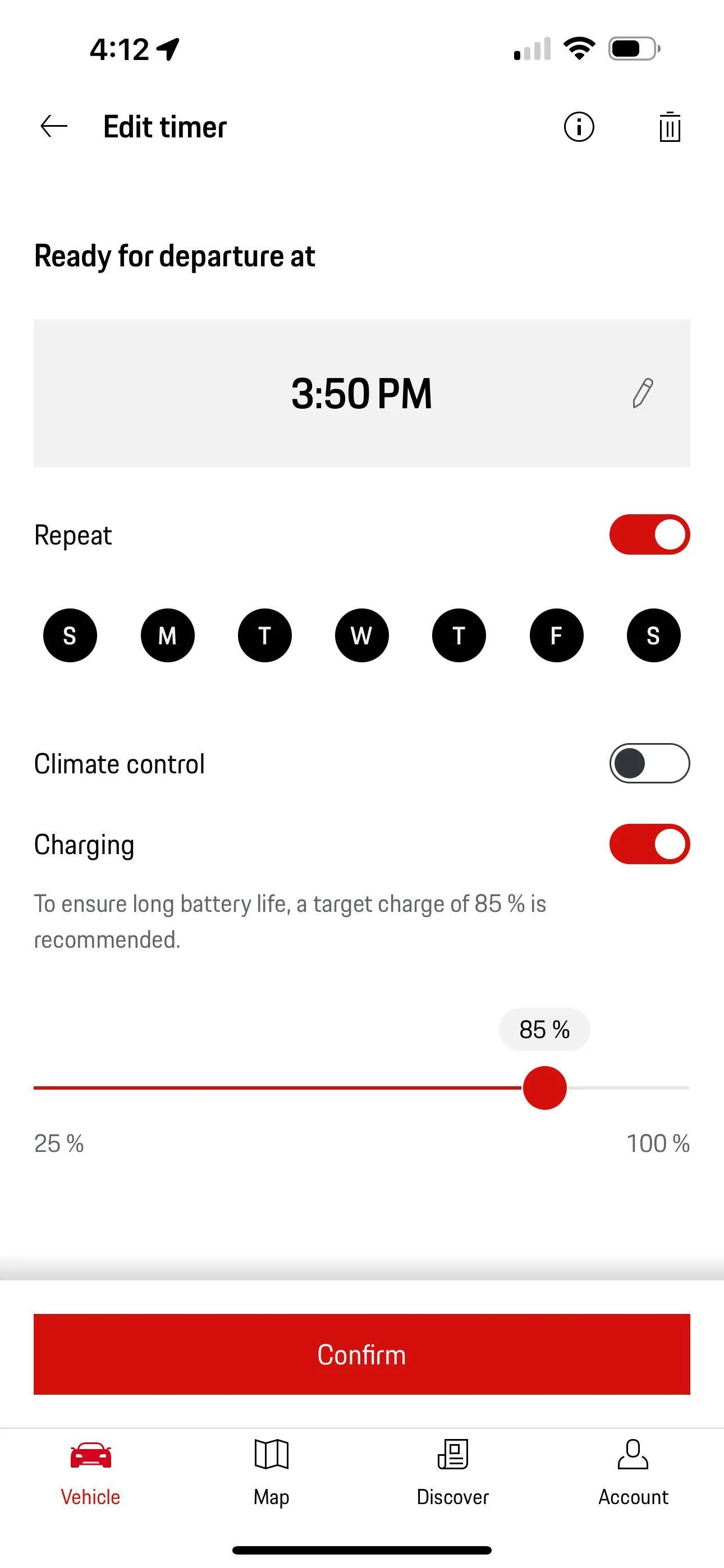 Porsche Taycan New Chargepoint / Timer Profile Issue - Missing Charge Finish Target IMG_4540
