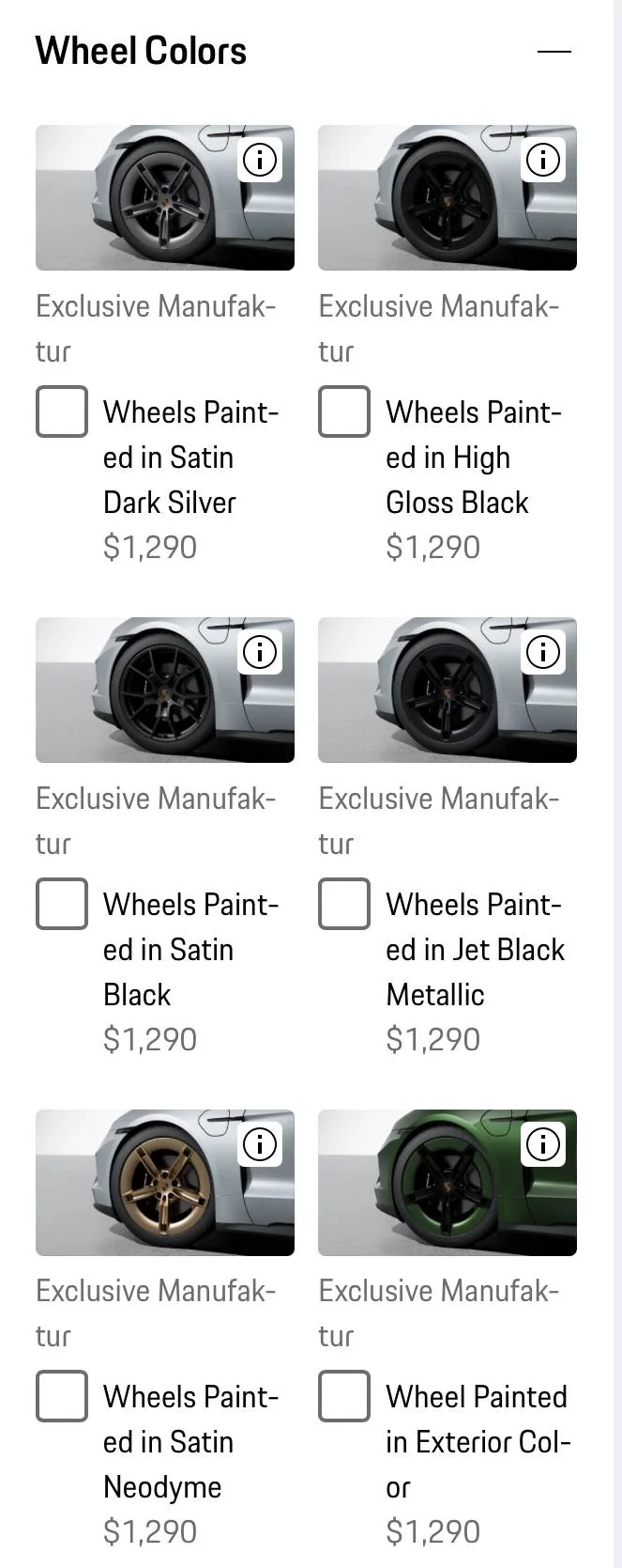 Porsche Taycan Is there not a silver/polished chrome wheel option? IMG_3231