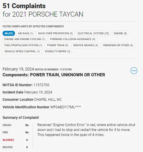 Porsche Taycan Is this what I think it is? Electrical system error 1708777352218