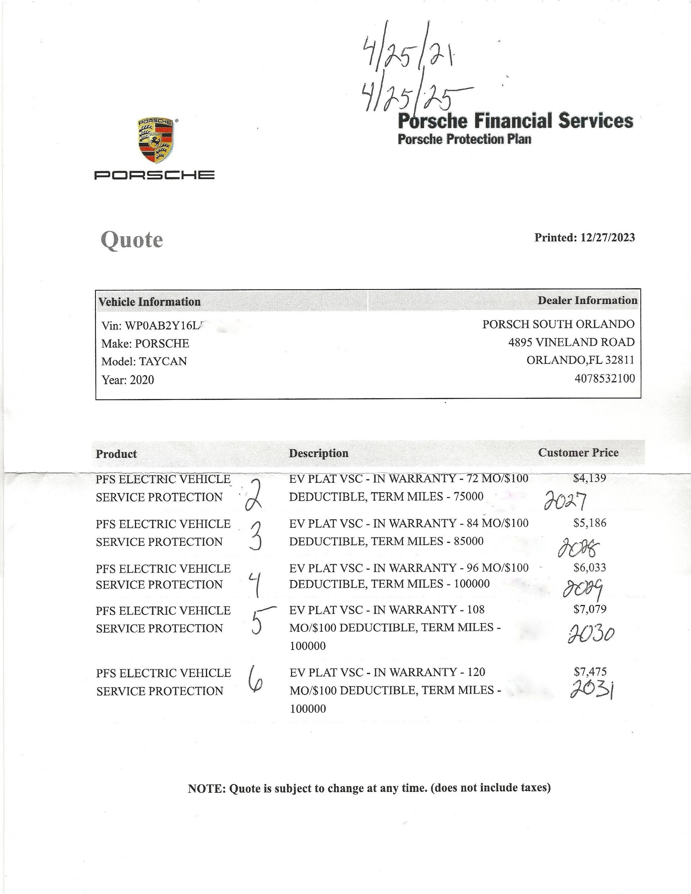 Porsche Taycan No Porsche Extended Warranty Available? 9D198A21-B766-4667-84DF-CBF40A89DEE6