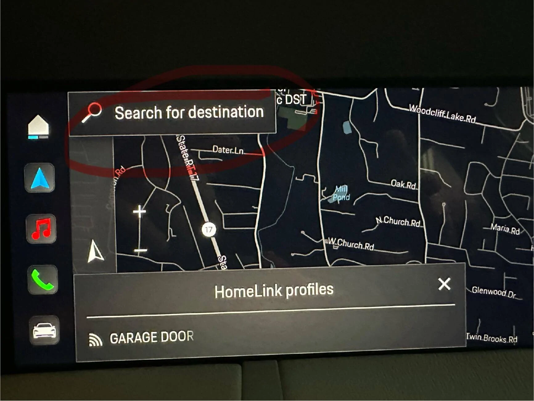Porsche Taycan Search Icon in Nav screen IMG_2333