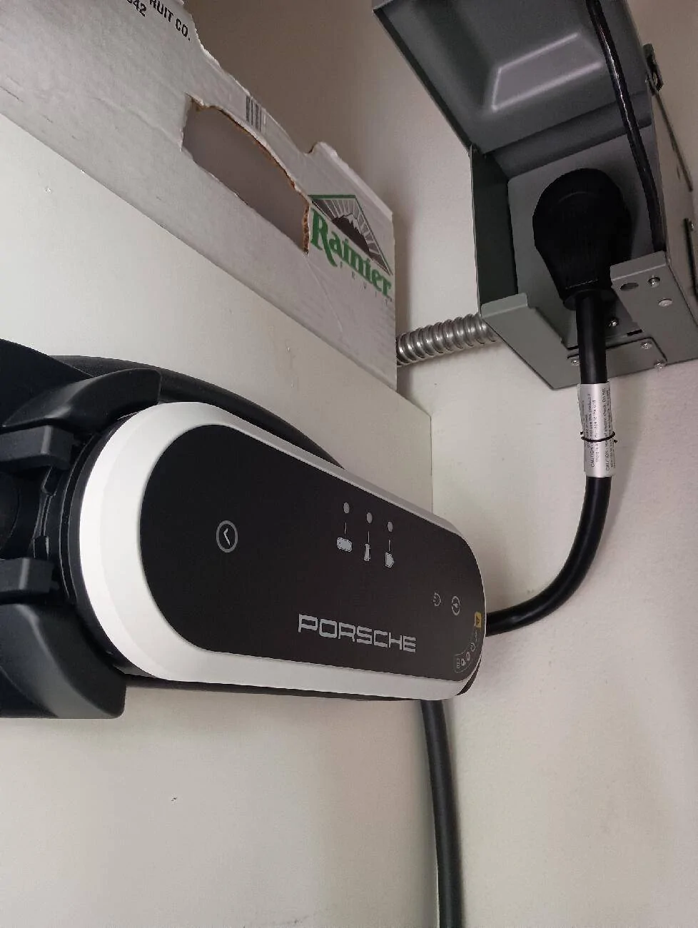 Porsche Taycan What level are you?  Post your garage charging plans or what you've done IMG_20240225_102256321