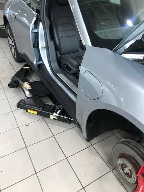 Porsche Taycan Would you upgrade? Front Doors have to be removed.JPG