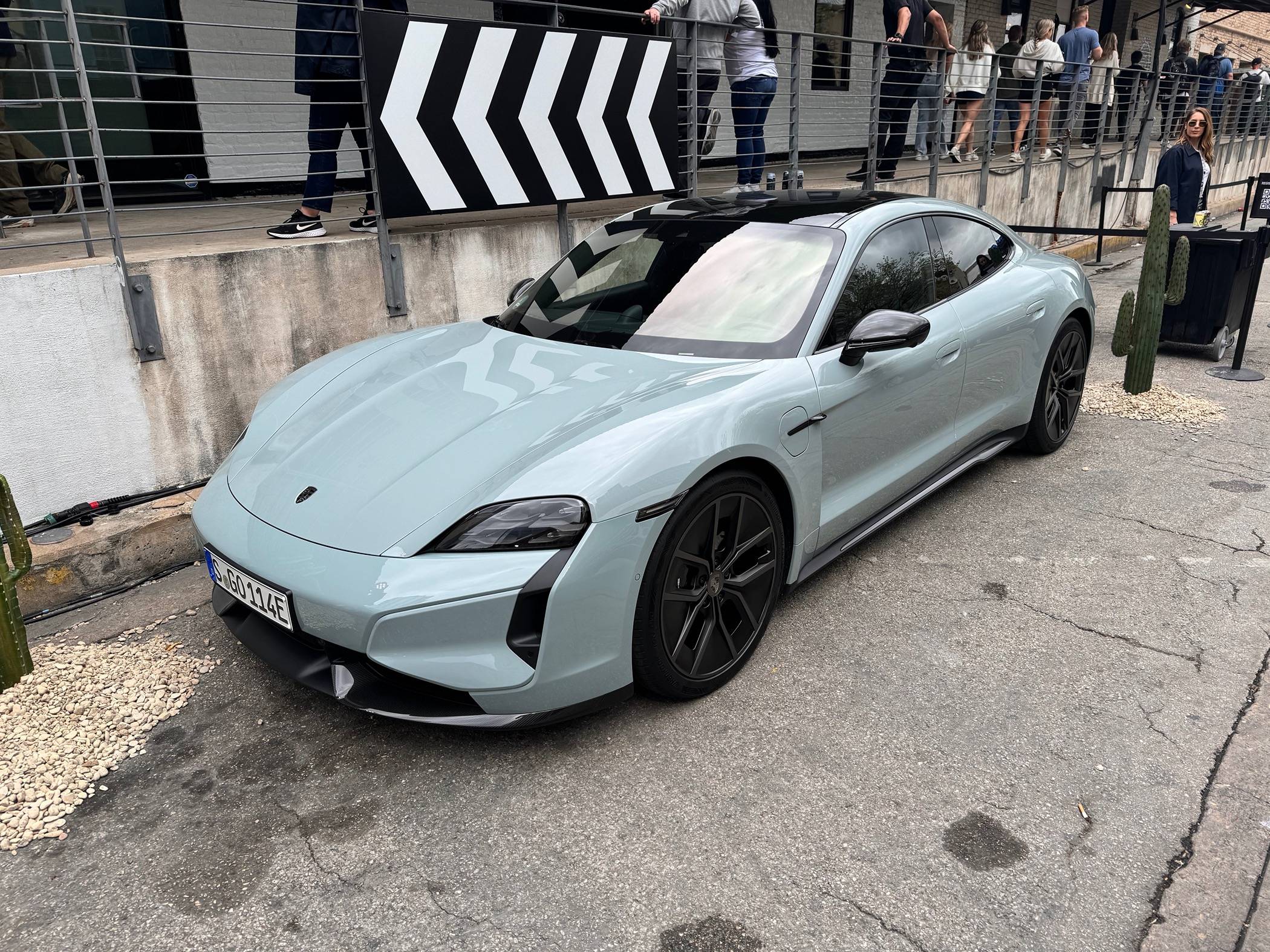 Porsche Taycan Pictures of the 2025 Taycan Turbo from SXSW IMG_2704