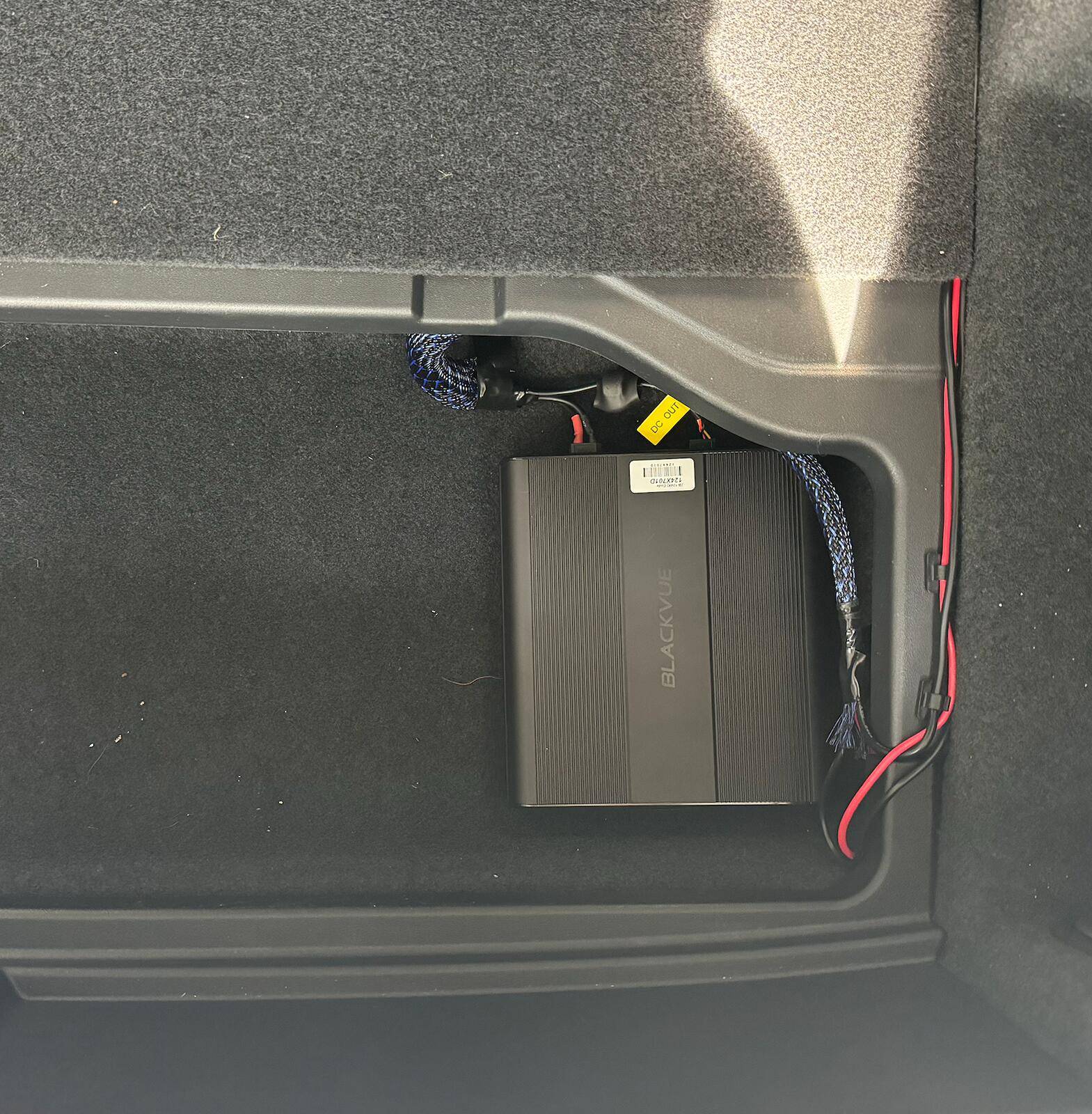Porsche Taycan Blackvue DR900X dashcam+ battery B124X installation Screenshot 2024-03-14 at 15.45.31