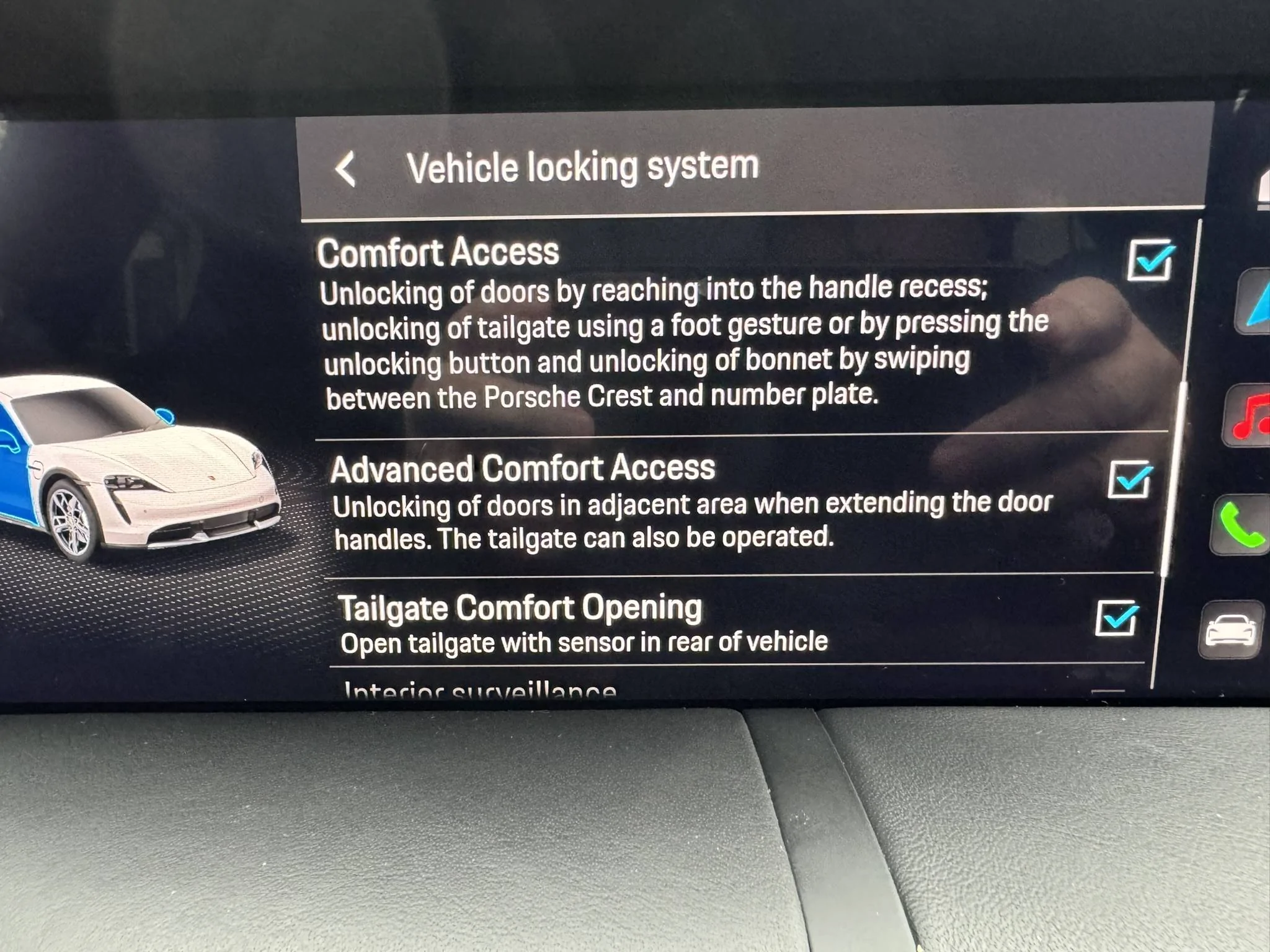 Porsche Taycan Comfort Access IMG_2327