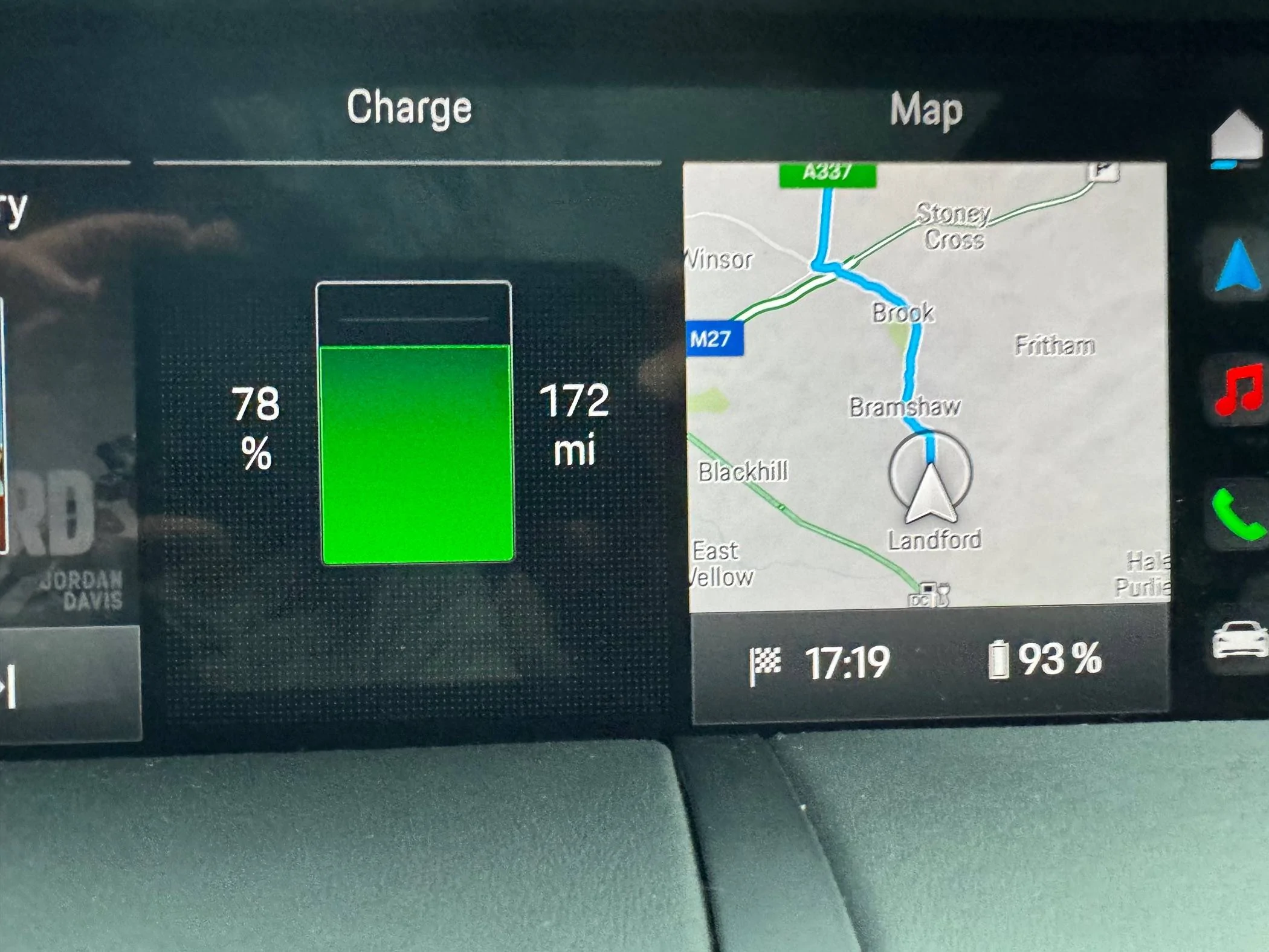Porsche Taycan Nav increasing battery %age at destination IMG_2449