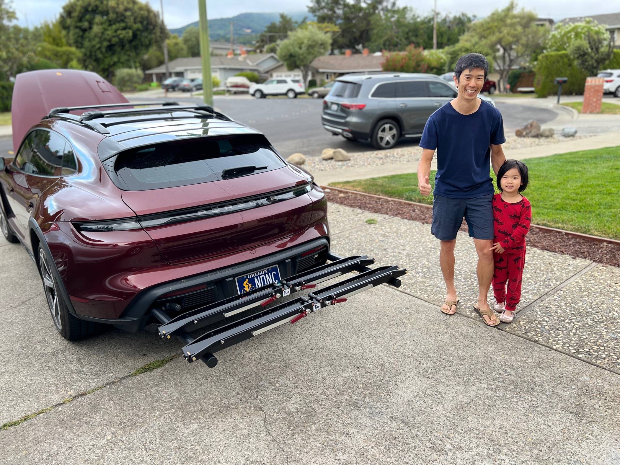 Porsche Taycan Custom Cross Turismo Rear Bike Rack Group Buy IMG_2101