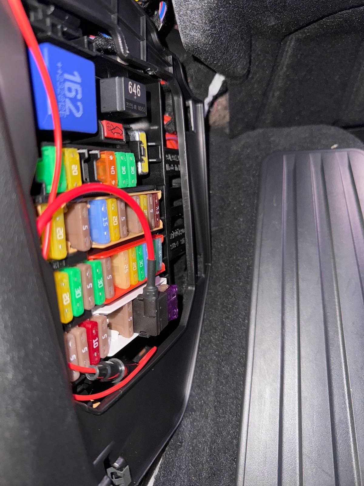 Porsche Taycan Radar Detector - Hardwire Fuse Box image