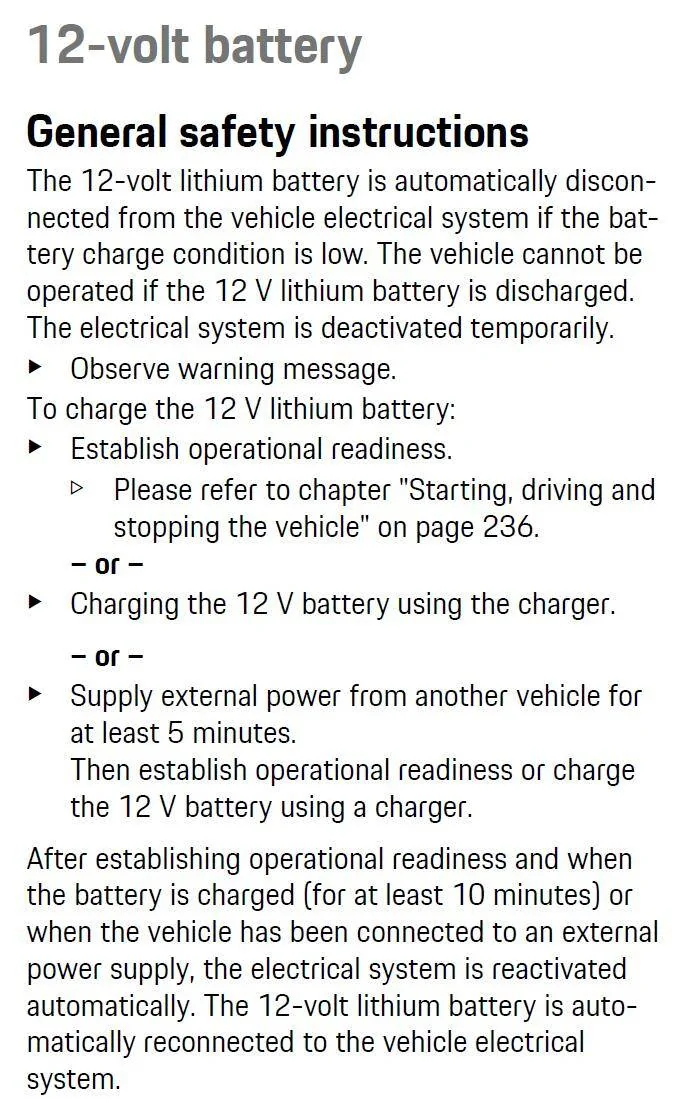 Porsche Taycan Taycan Dead After Vacation 12v_2