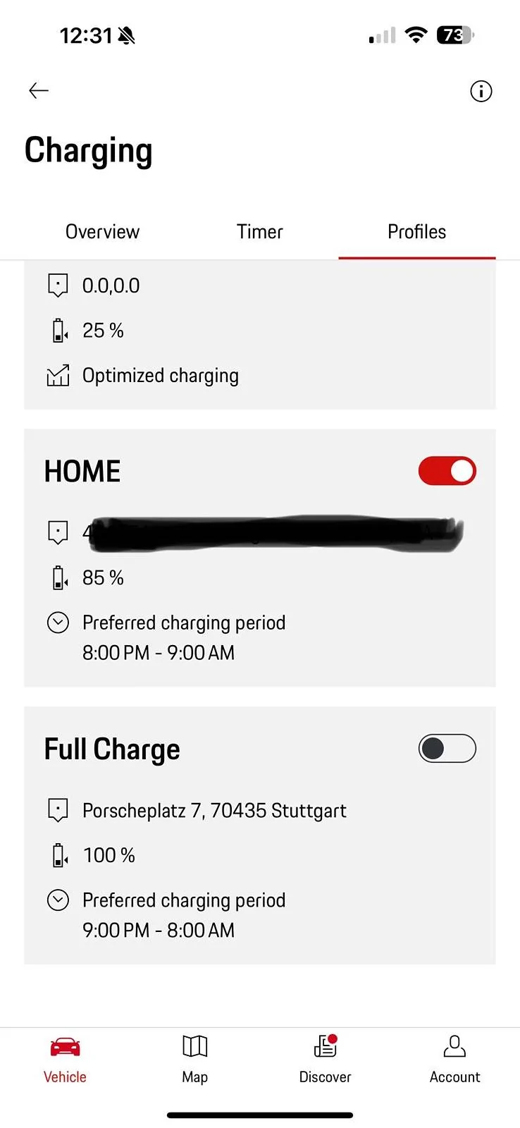 Porsche Taycan Where do I set Home charge to 85% IMG_5583