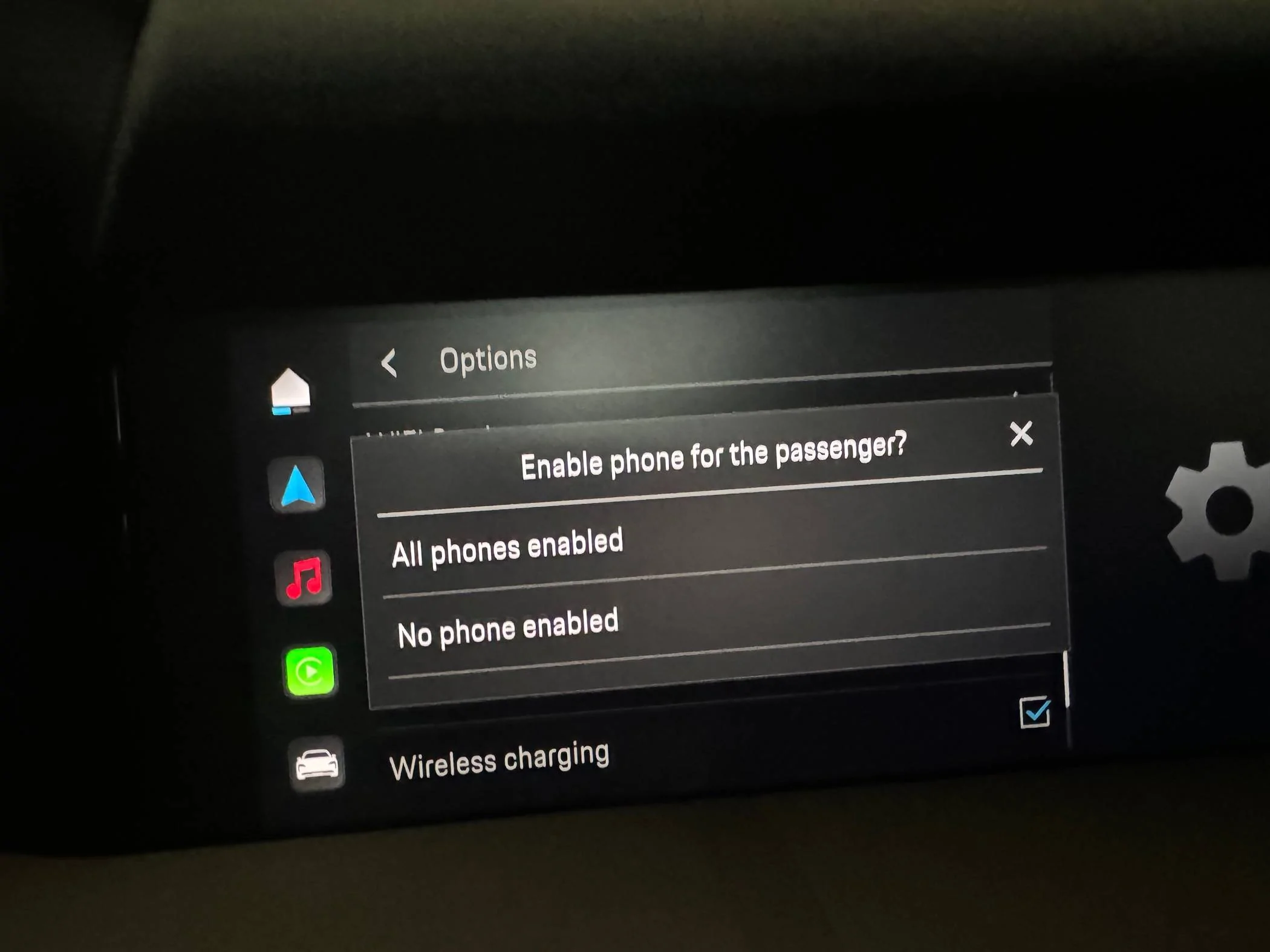 Porsche Taycan reset access authorization for passenger display IMG_0854