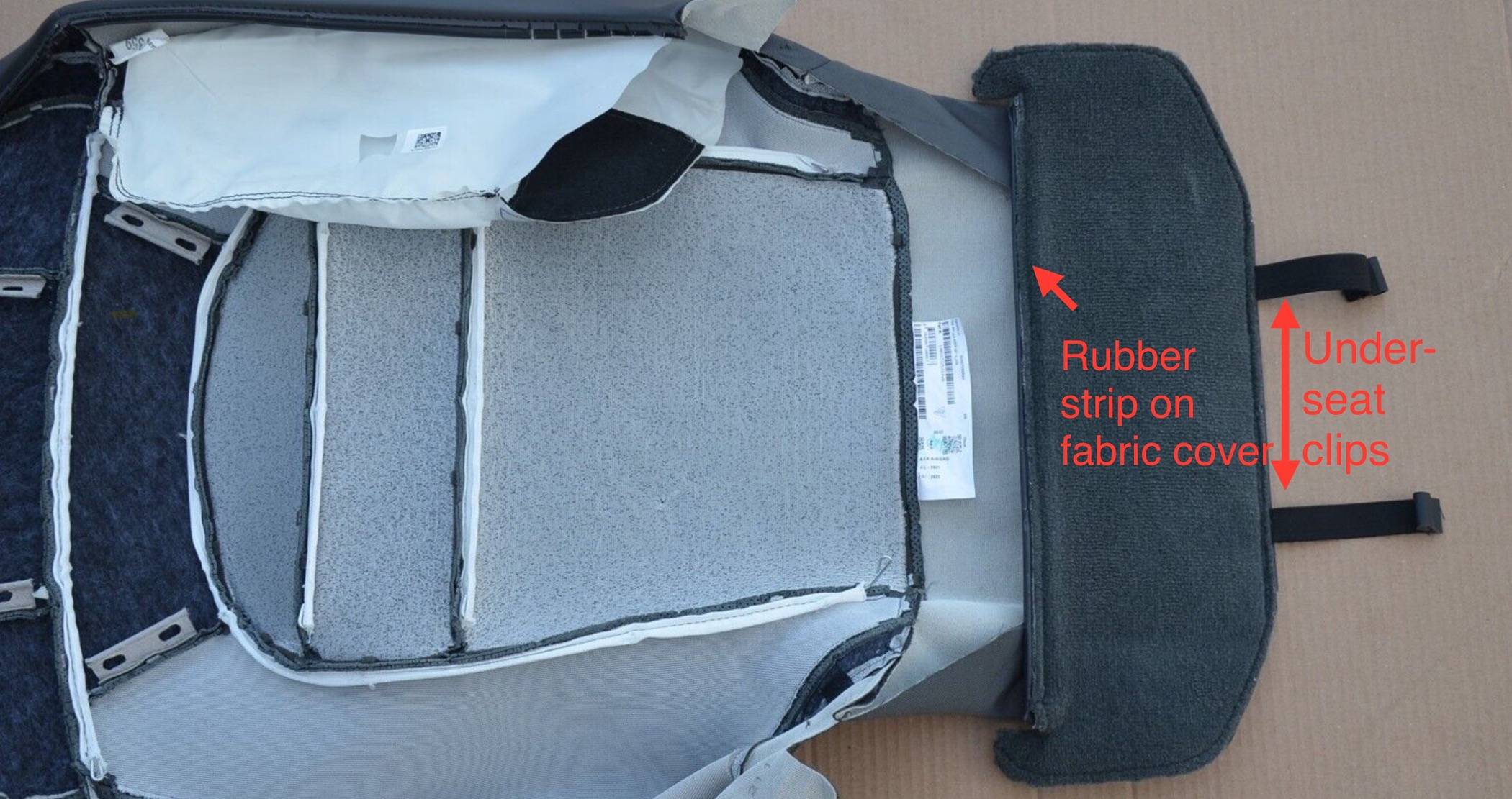 Porsche Taycan Carbon fiber seat back covers with installation steps IMG_1677
