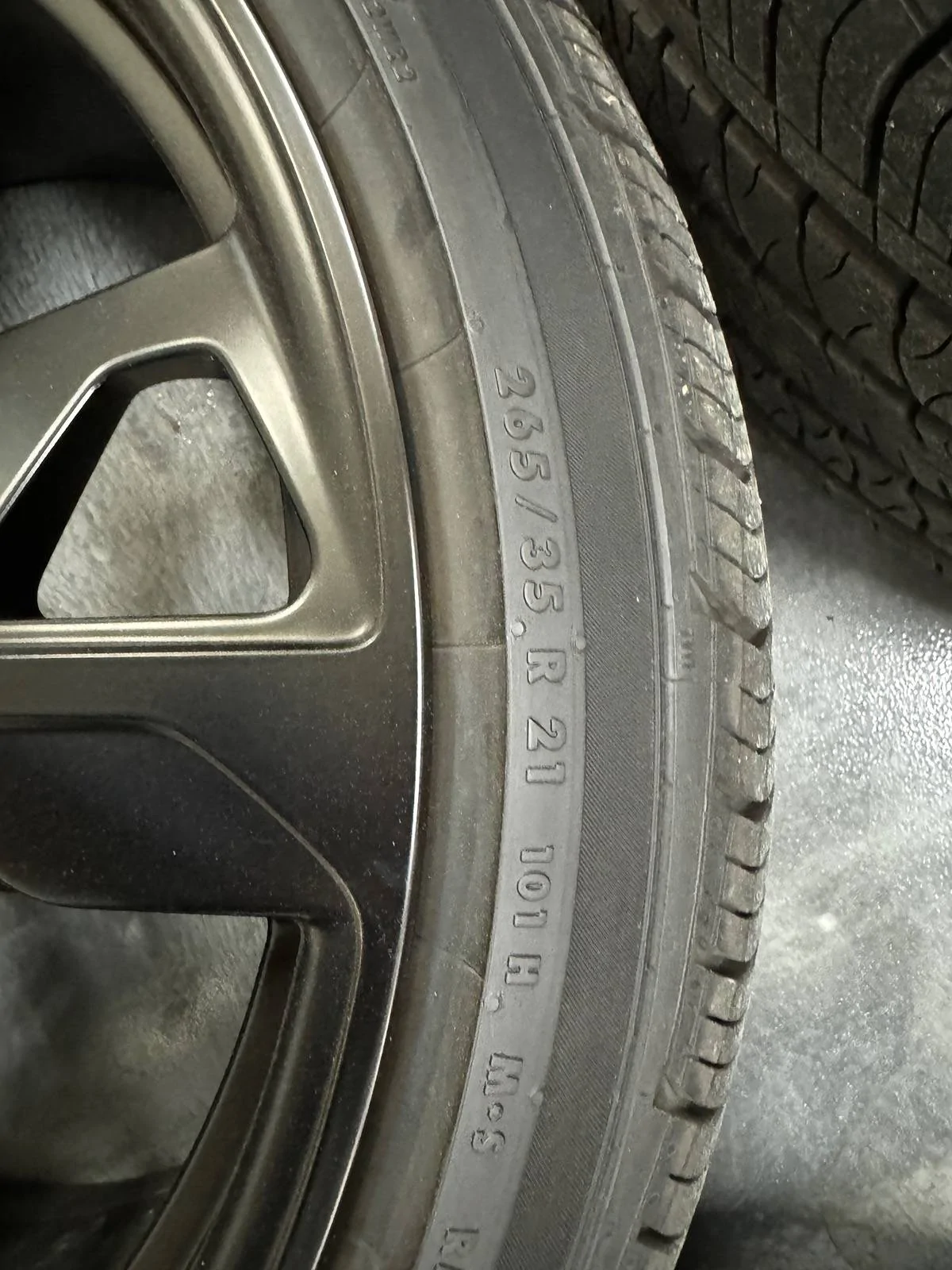 Porsche Taycan (SOLD) Porsche Cross Turismo Design 21 inch wheels in Satin Black with Continental ProContact all season tires IMG_3734