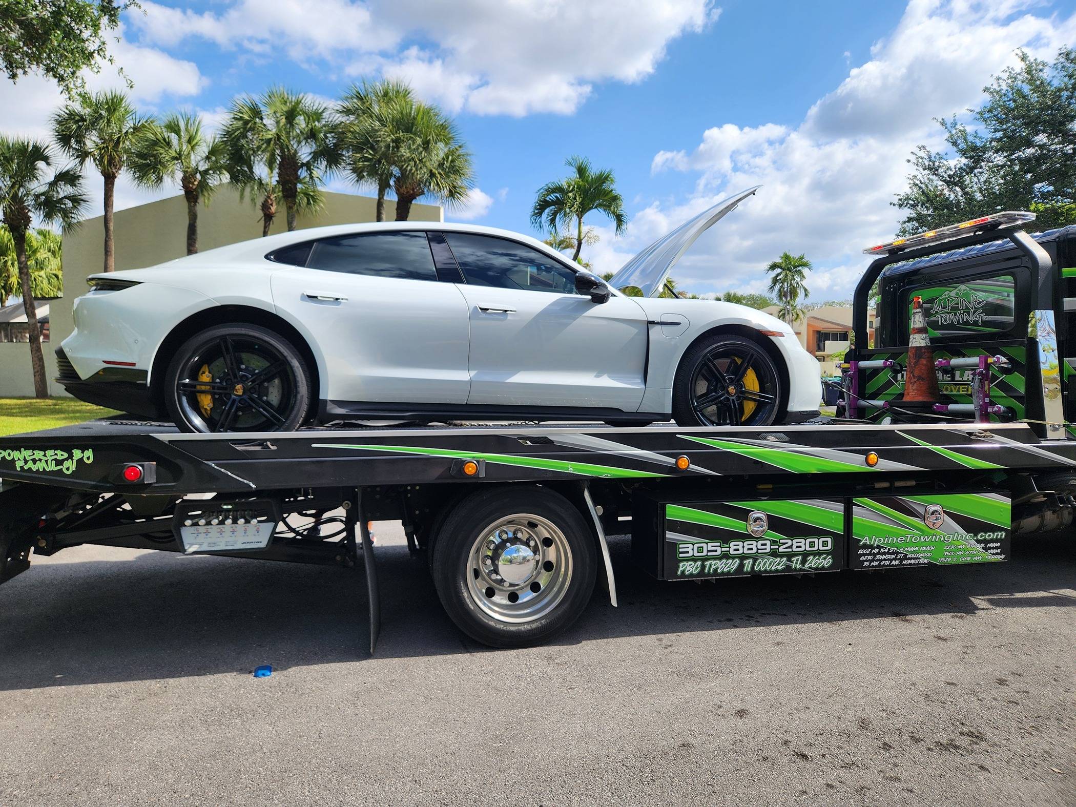 Porsche Taycan Just got it, fell in love, and on a flatbed 20240425_101247