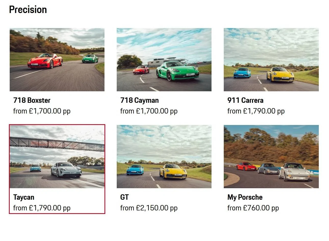 Porsche Taycan Taycan as a "Sporting" Car Vehicle Selection