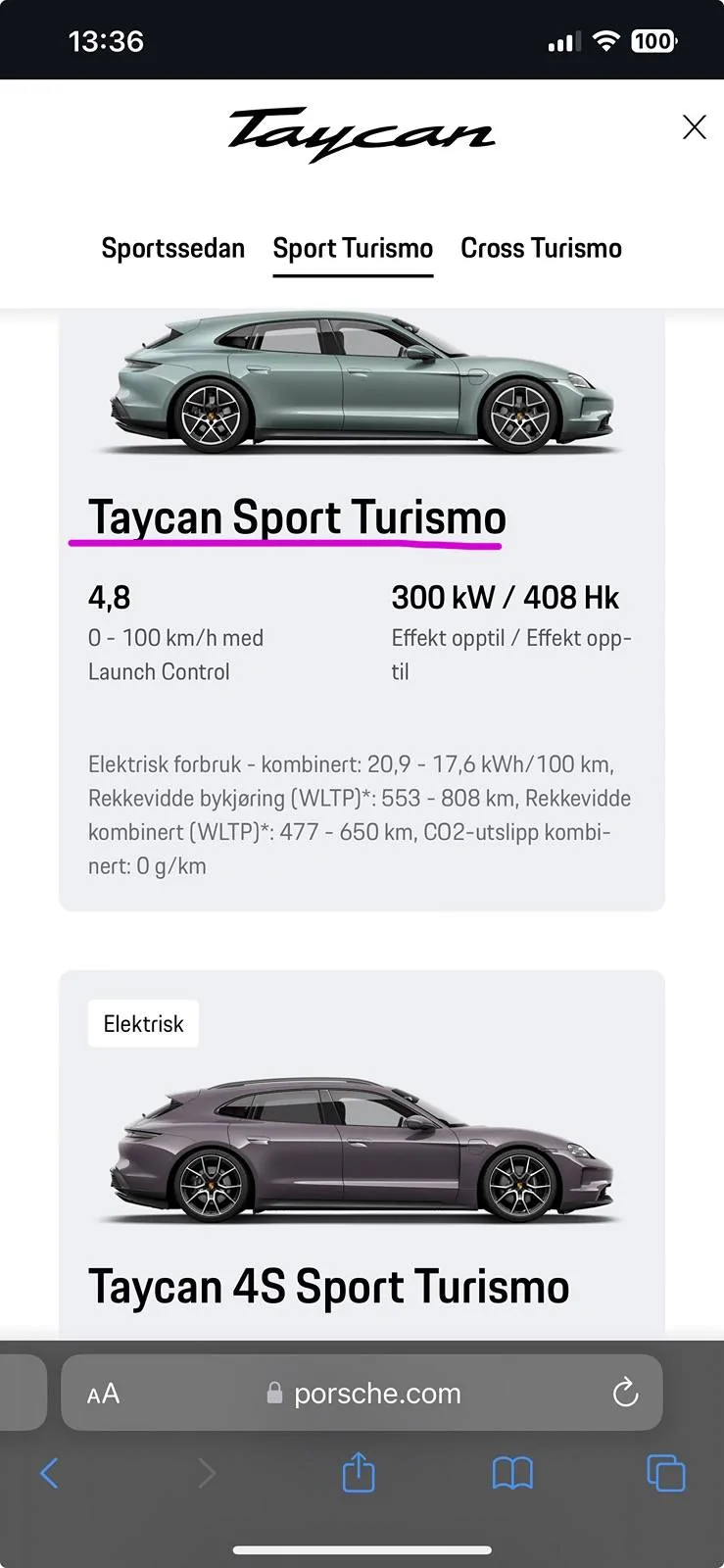 Porsche Taycan CT to ST IMG_9919