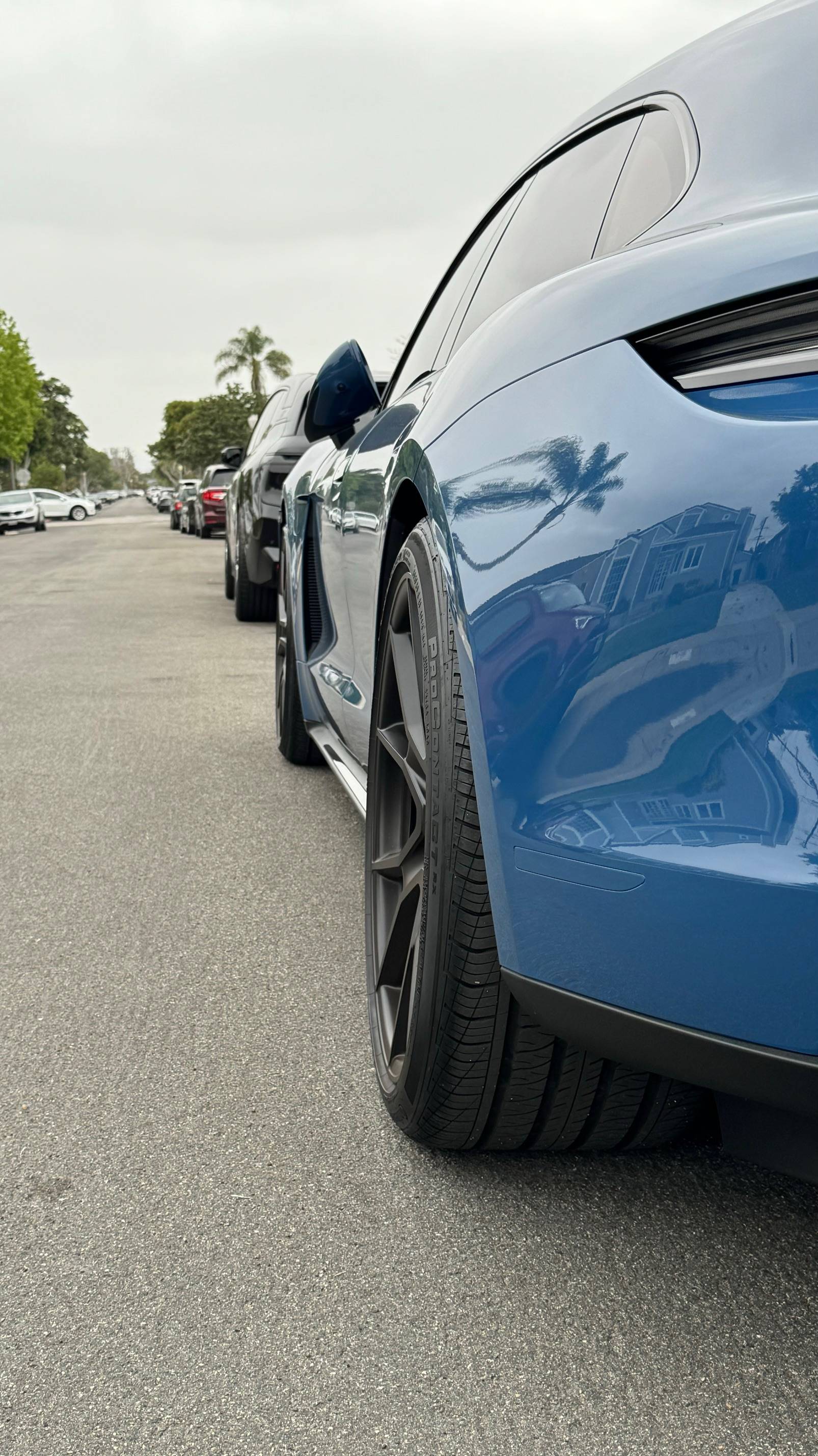 Porsche Taycan 15mm wheel spacers on '23 Taycan GTS Sport Turismo (pics & videos) 03_rear_wheel_03
