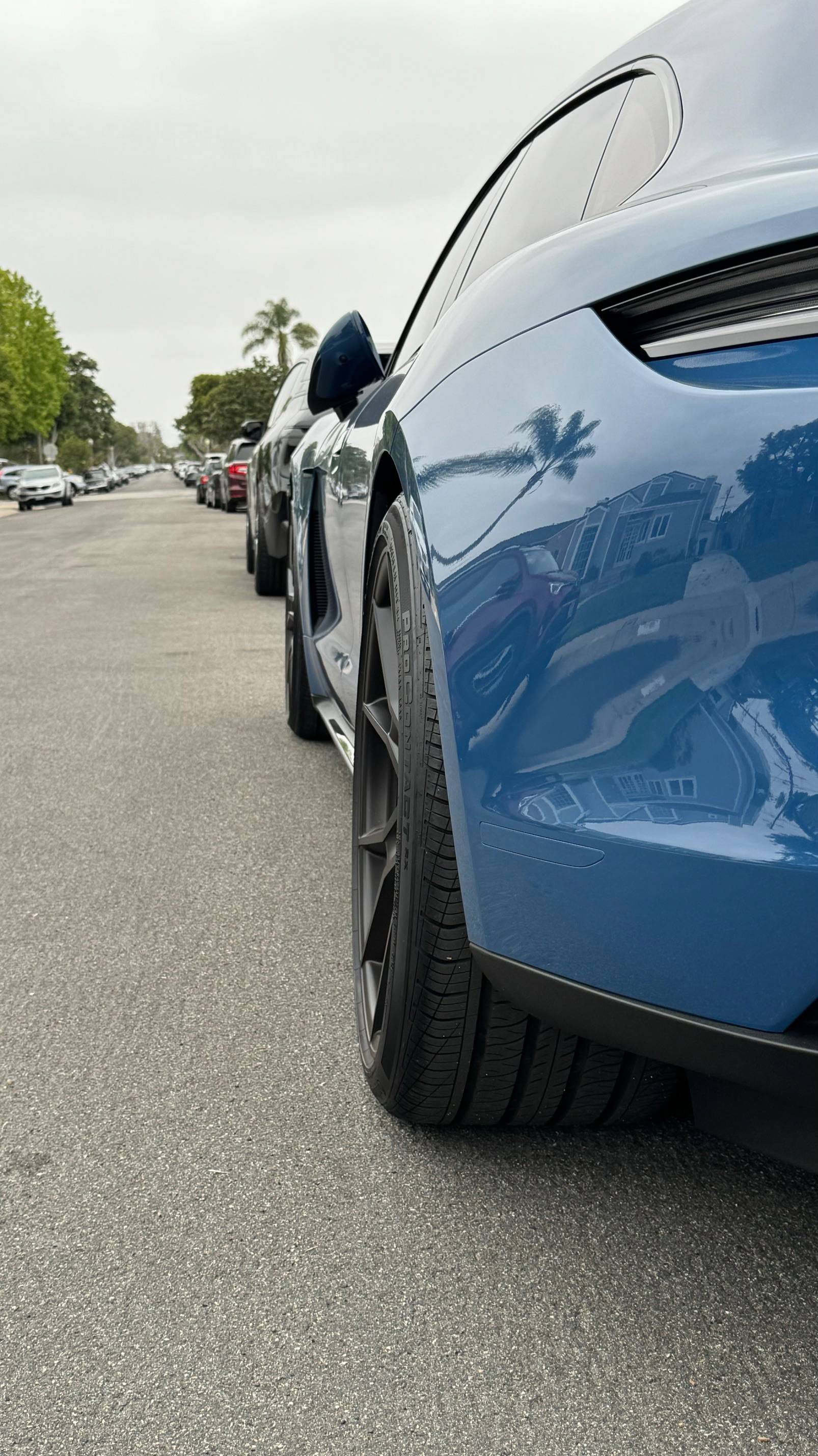Porsche Taycan 15mm wheel spacers on '23 Taycan GTS Sport Turismo (pics & videos) 02_rear_wheel_02