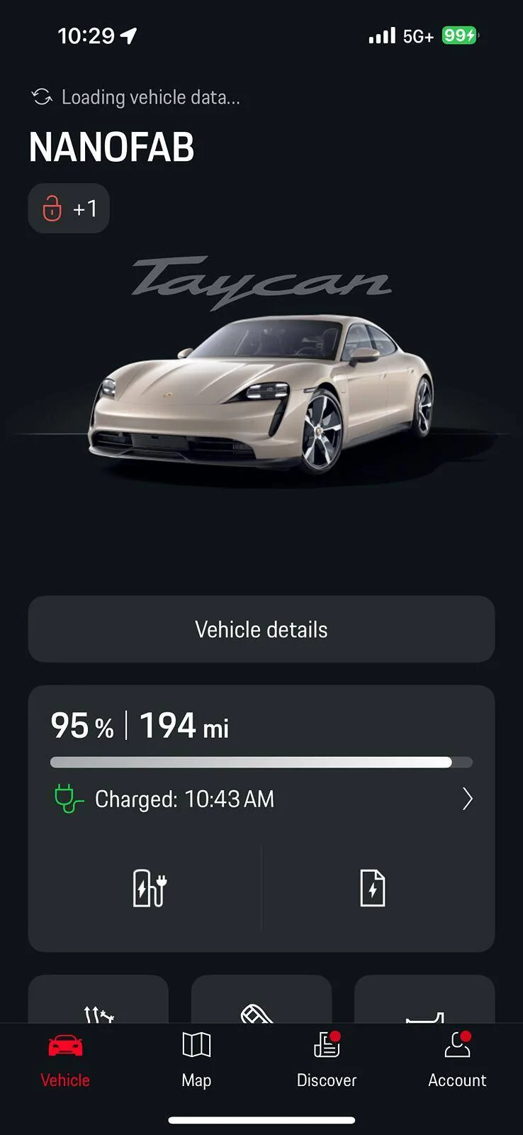 Porsche Taycan Screen on console reports too low charge level IMG_8788