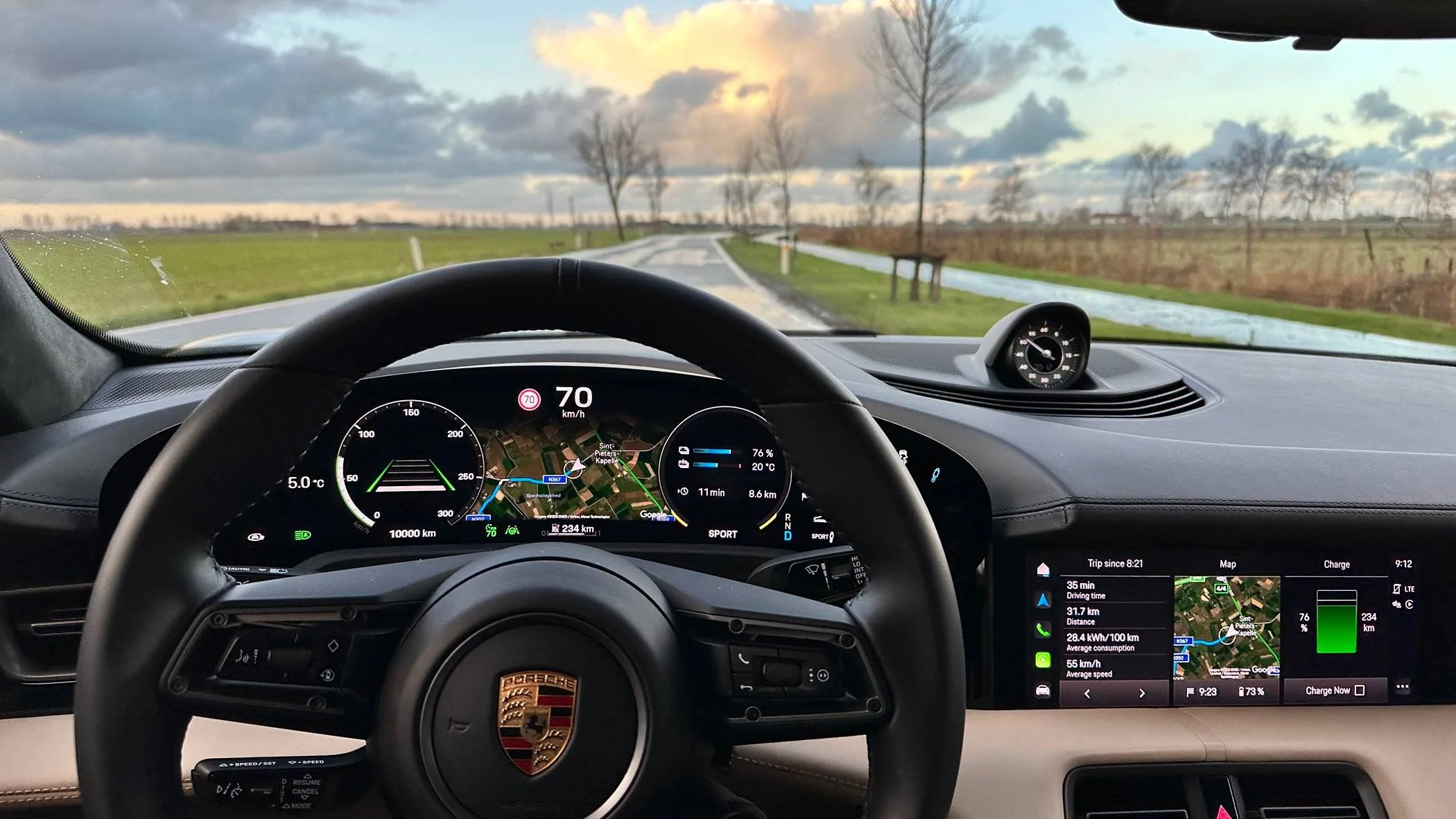 Porsche Taycan What do you show on your instrument cluster on your Porsche Taycan? IMG_7469
