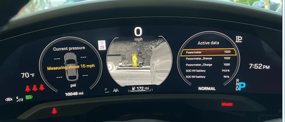 Porsche Taycan What do you show on your instrument cluster on your Porsche Taycan? 1715765407301-l5